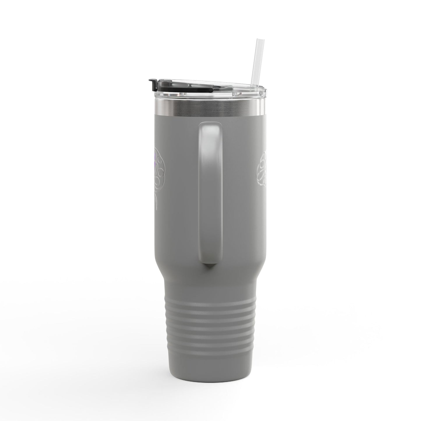 Abstract Brain Line Art 40oz Insulated Tumbler with Handle