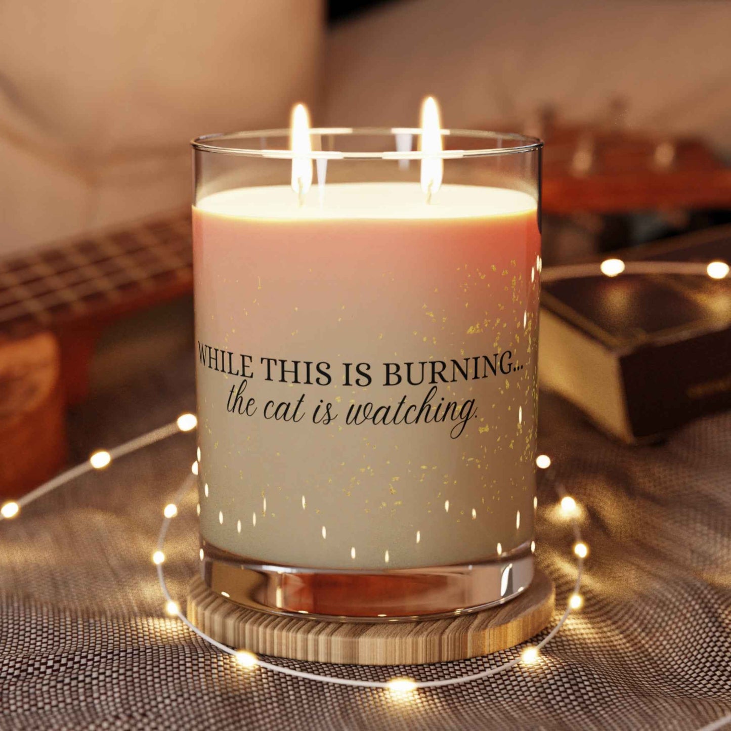 While This Is Burning… The Cat Is Watching – Cat Lover Candle
