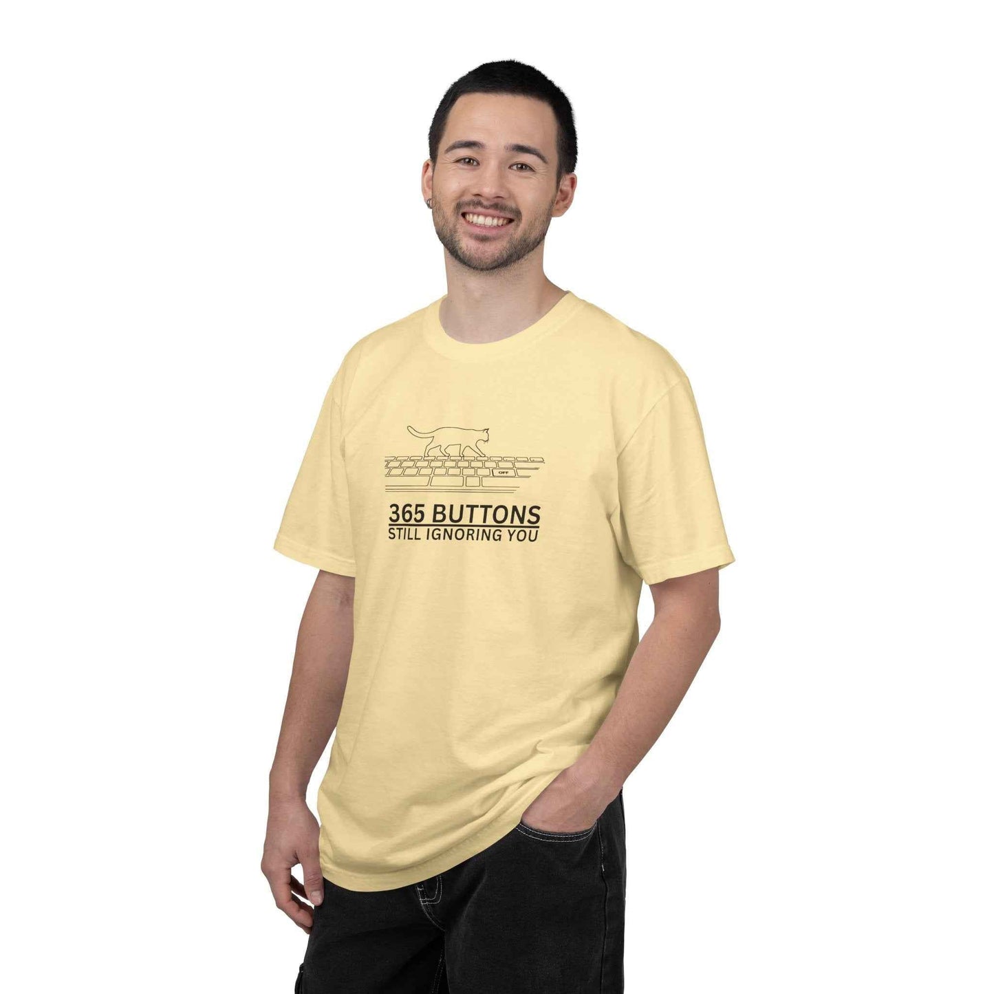 365 Buttons Still Ignoring You – Cat Keyboard T-Shirt