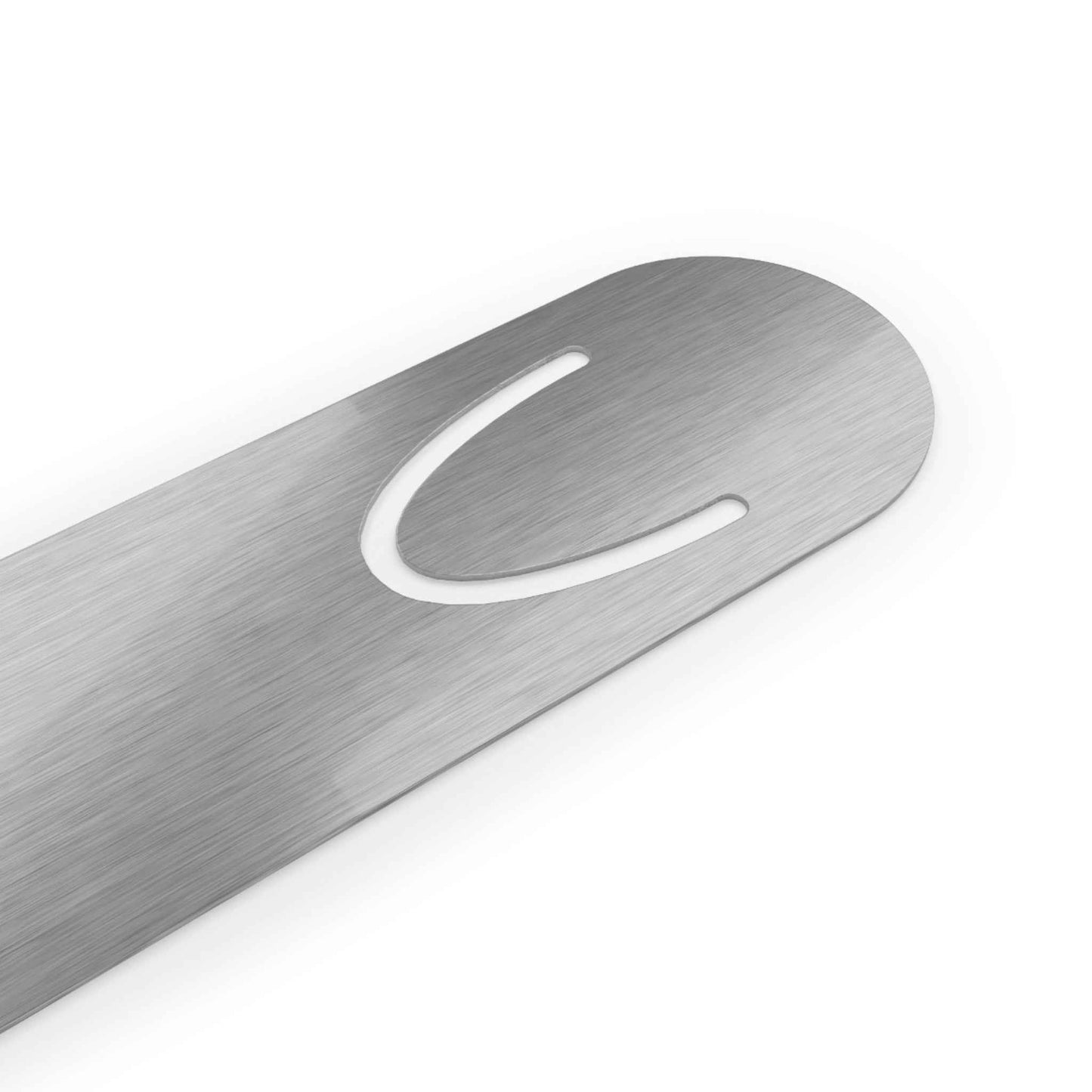 Fading Pawprints Cat Metal Bookmark – Brushed Aluminum