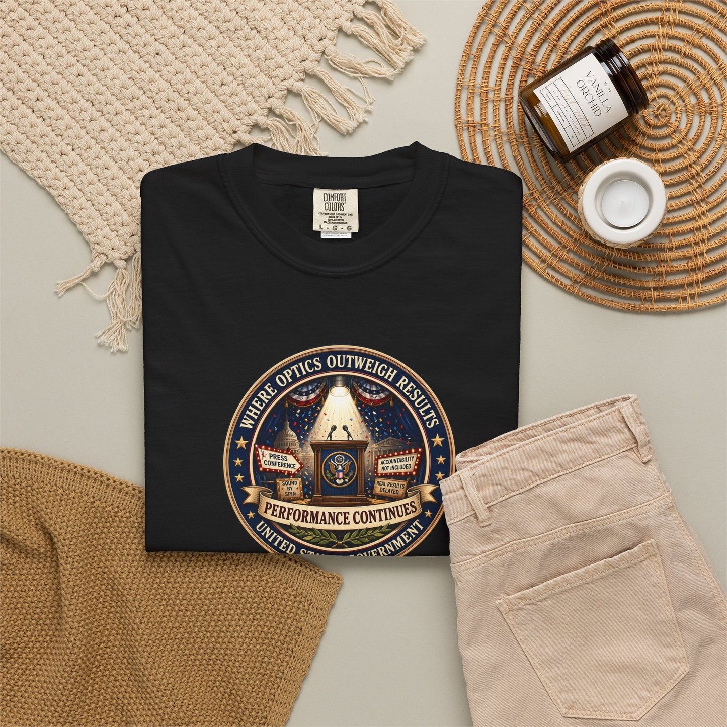Where Optics Outweigh Results Graphic T-Shirt – Performance Continues Seal Tee