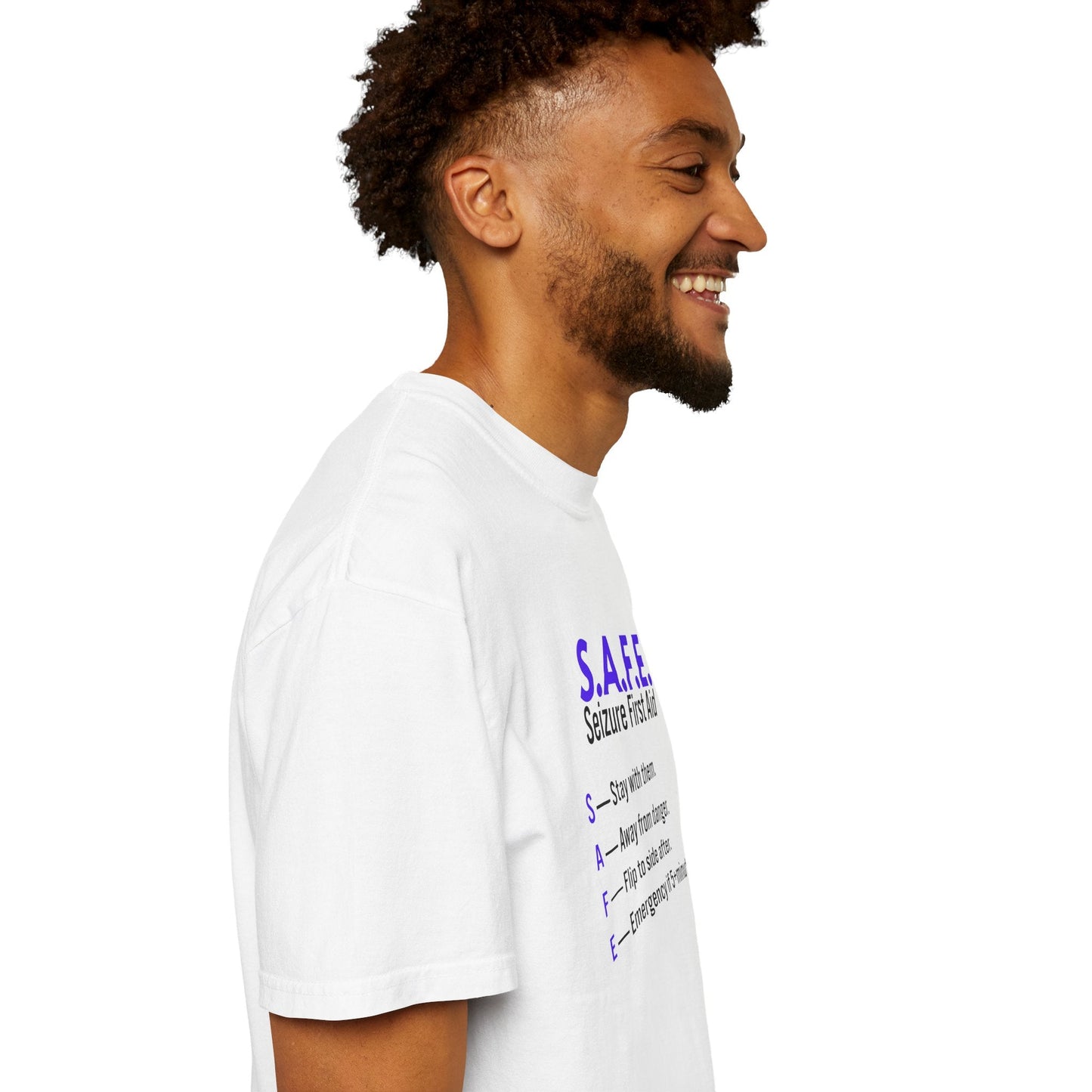 S.A.F.E. Seizure First Aid T-Shirt – Epilepsy Awareness Education Tee