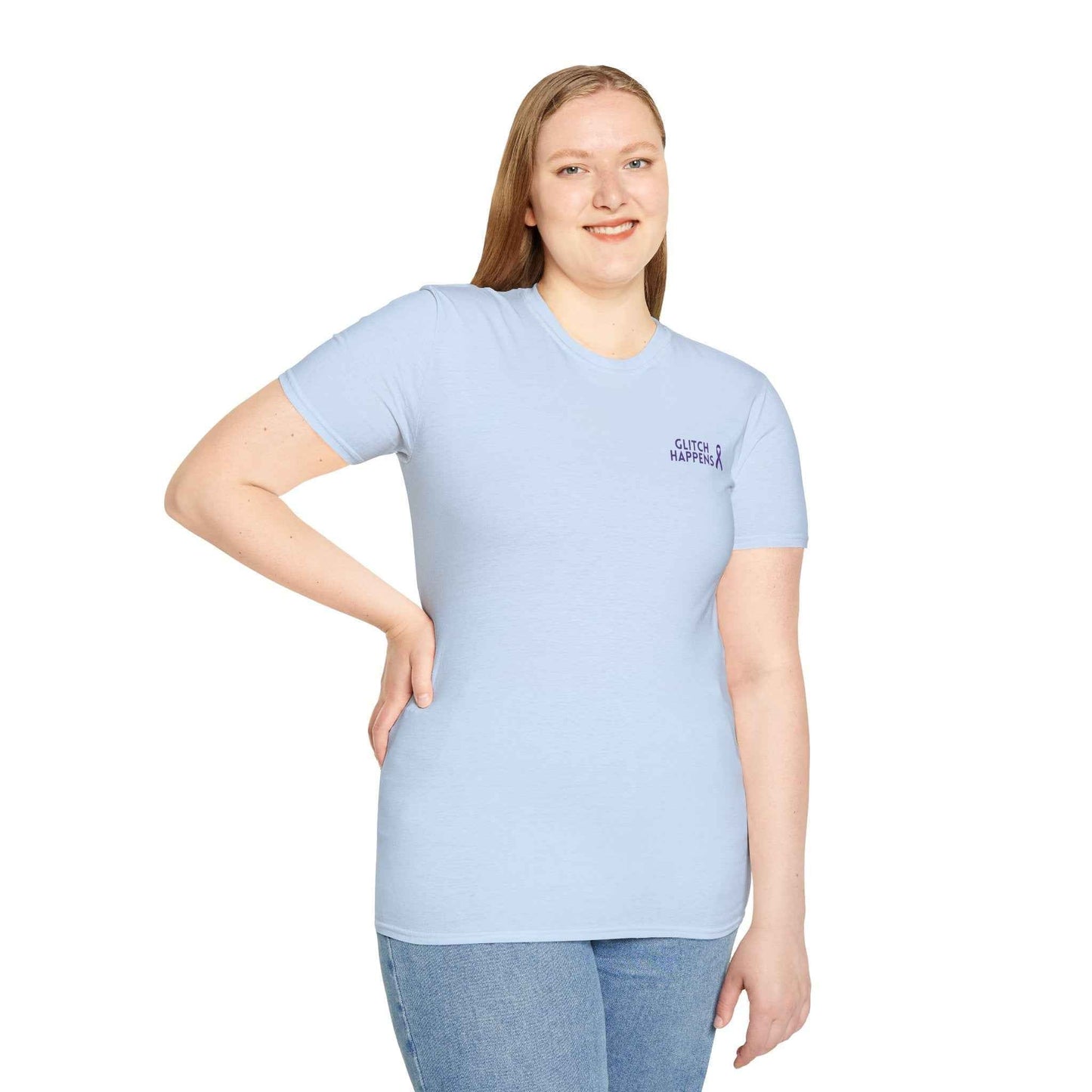Glitch Happens Tee – Minimalist Seizure First Aid Shirt