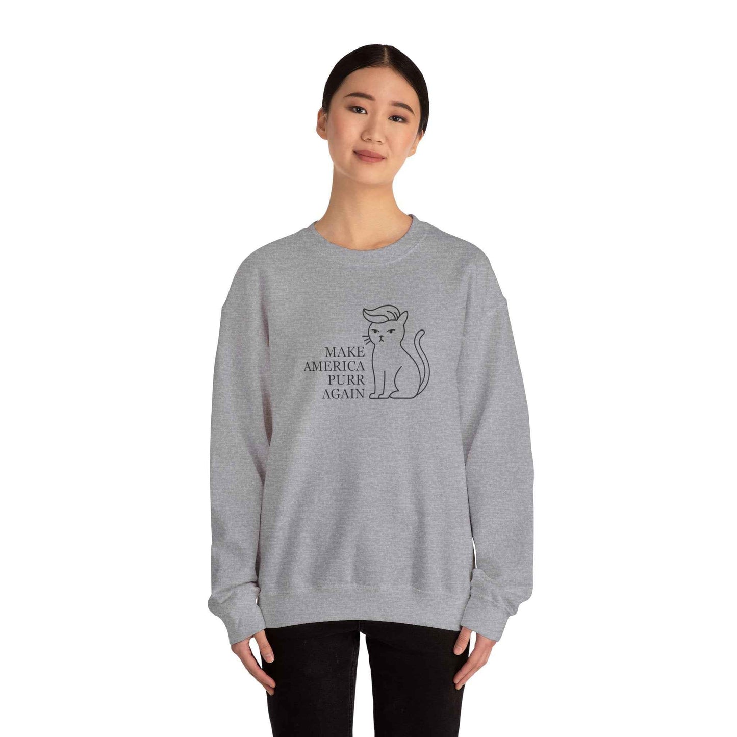 “Make America Purr Again” Parody Cat Sweatshirt