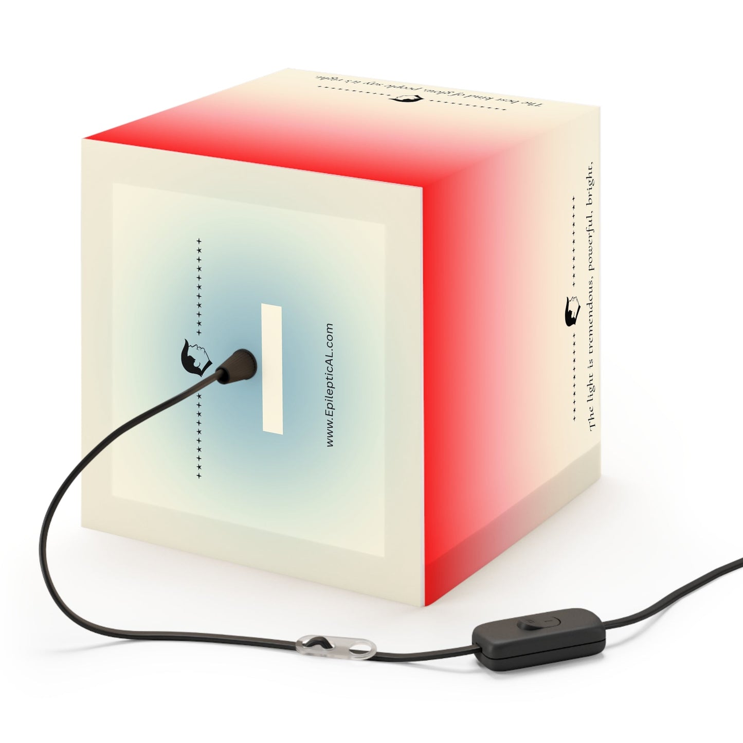 Tremendous Light Cube Lamp – Political Parody Poem Lamp | Statement Lighting Decor