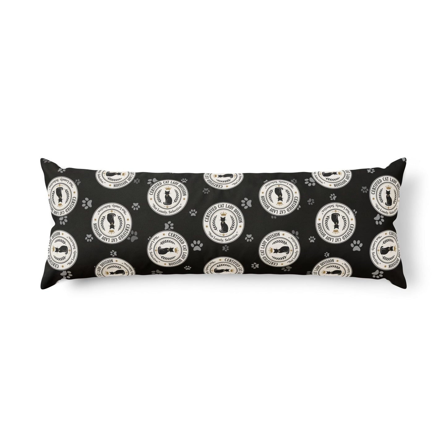Certified Cat Lady Division Body Pillow – Not Lonely Just Selective