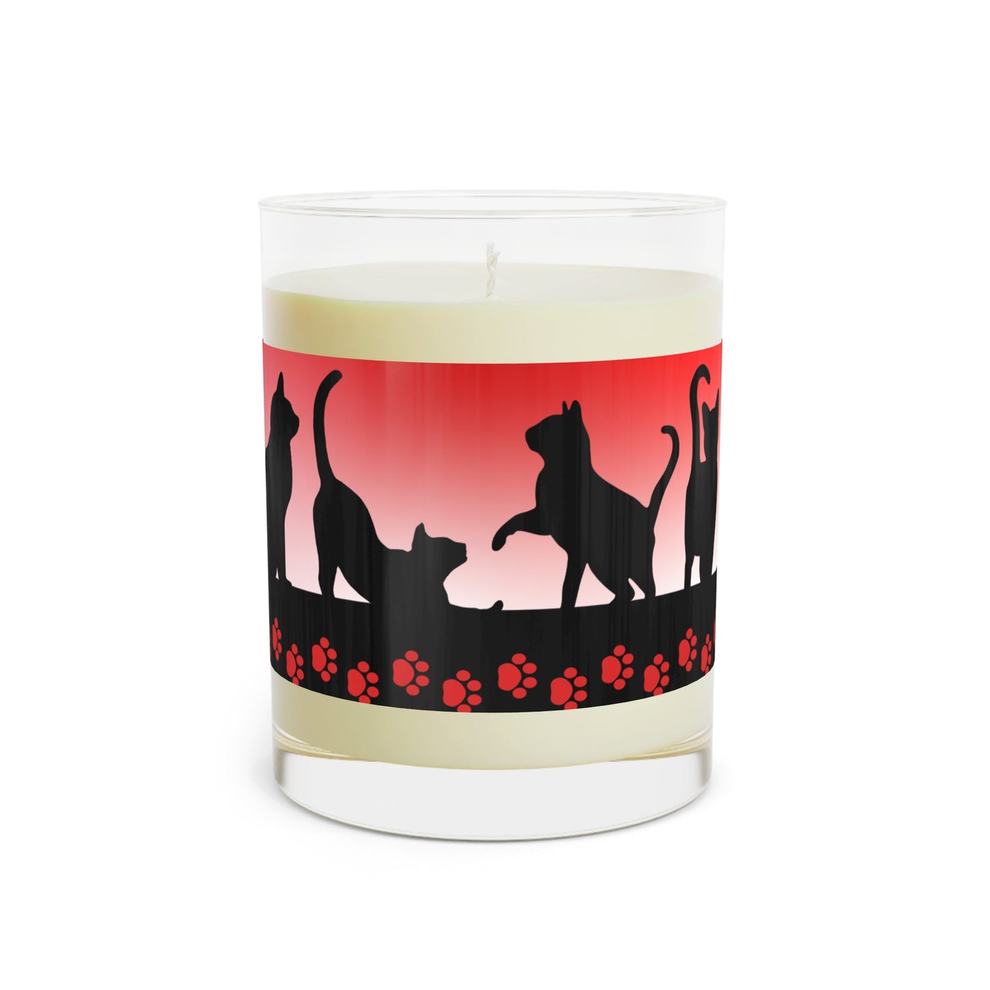 Cat Silhouette Candle | Cozy Cat Lover Soy Candle