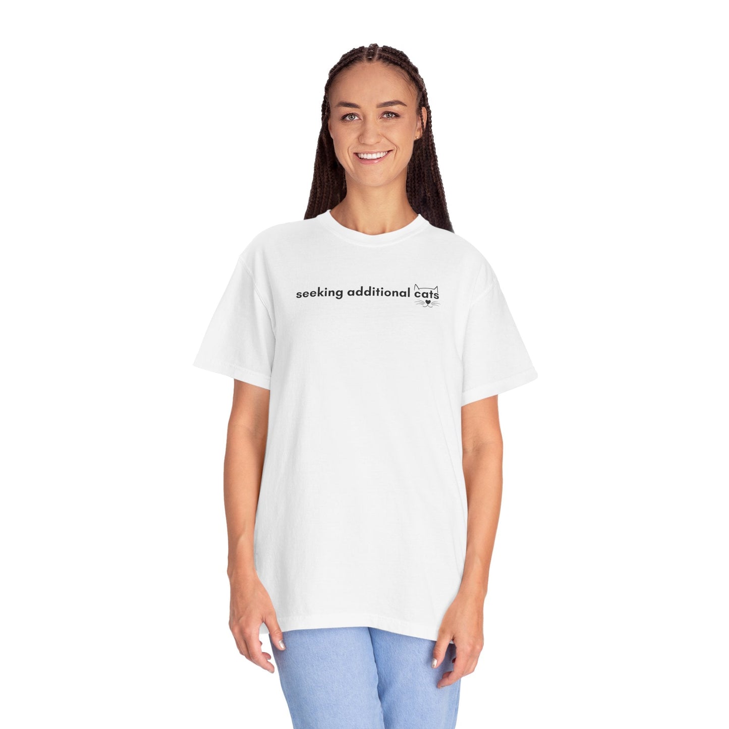 Seeking Additional Cats T-Shirt | Cat Lover Minimal Tee