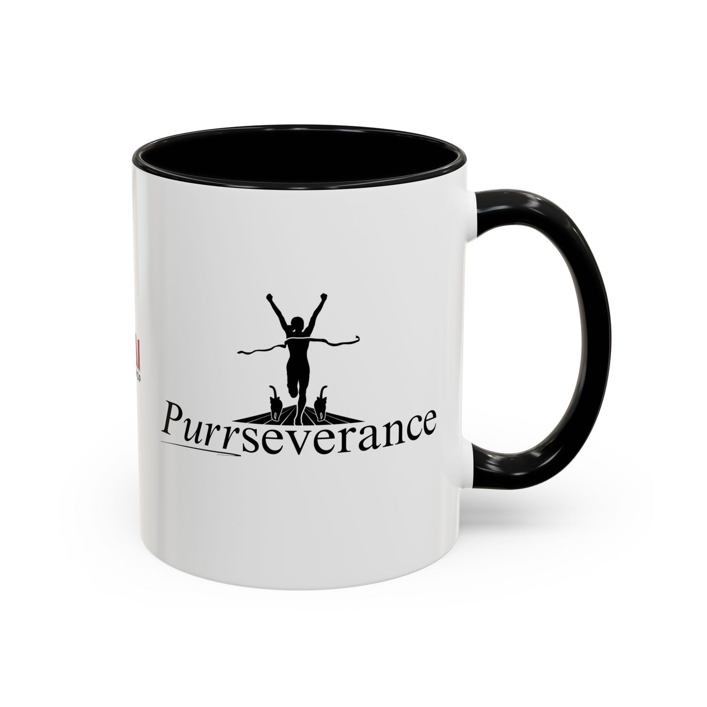 Purrseverance Accent Coffee Mug (11, 15oz)