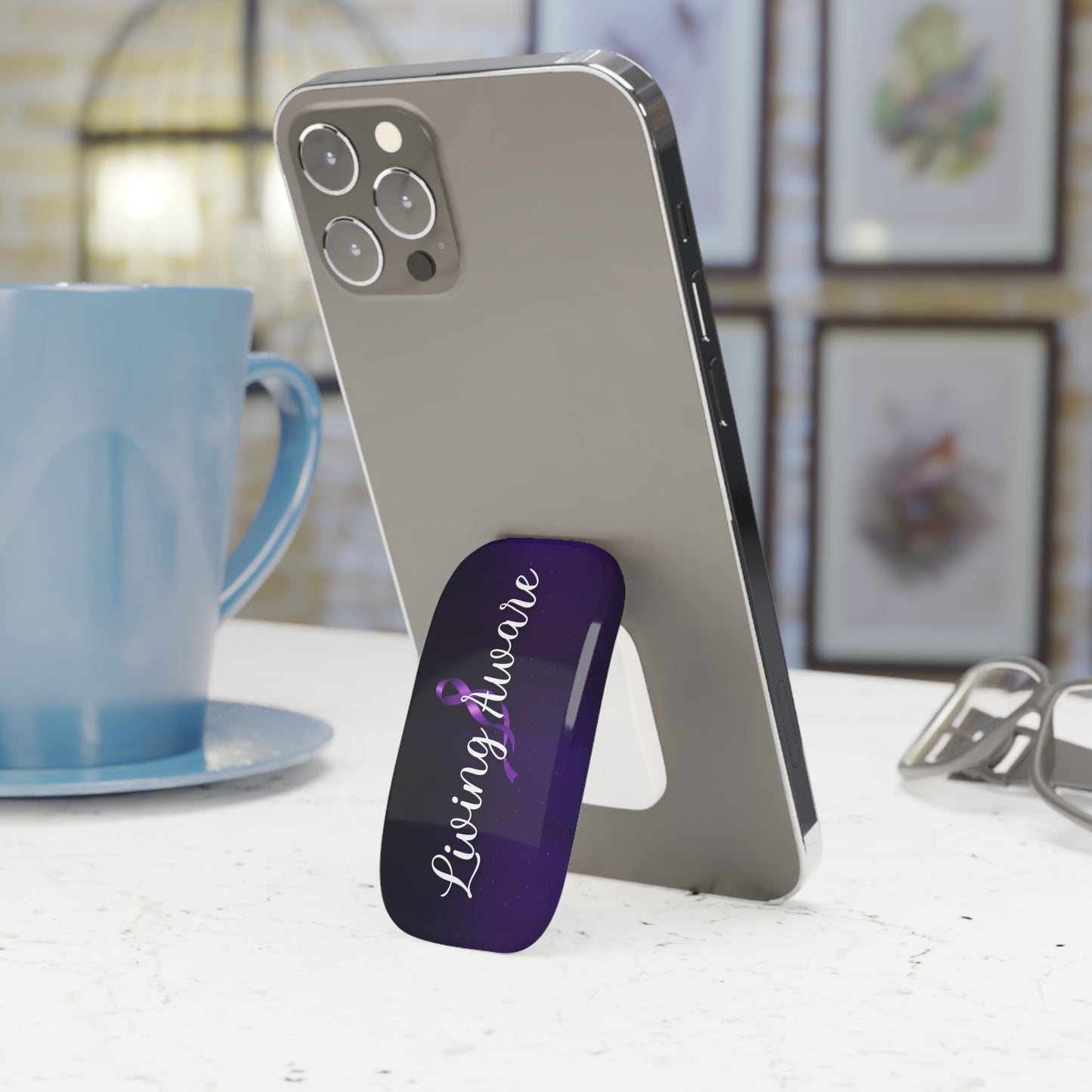 Living Aware Phone Grip & Kickstand – Epilepsy Awareness