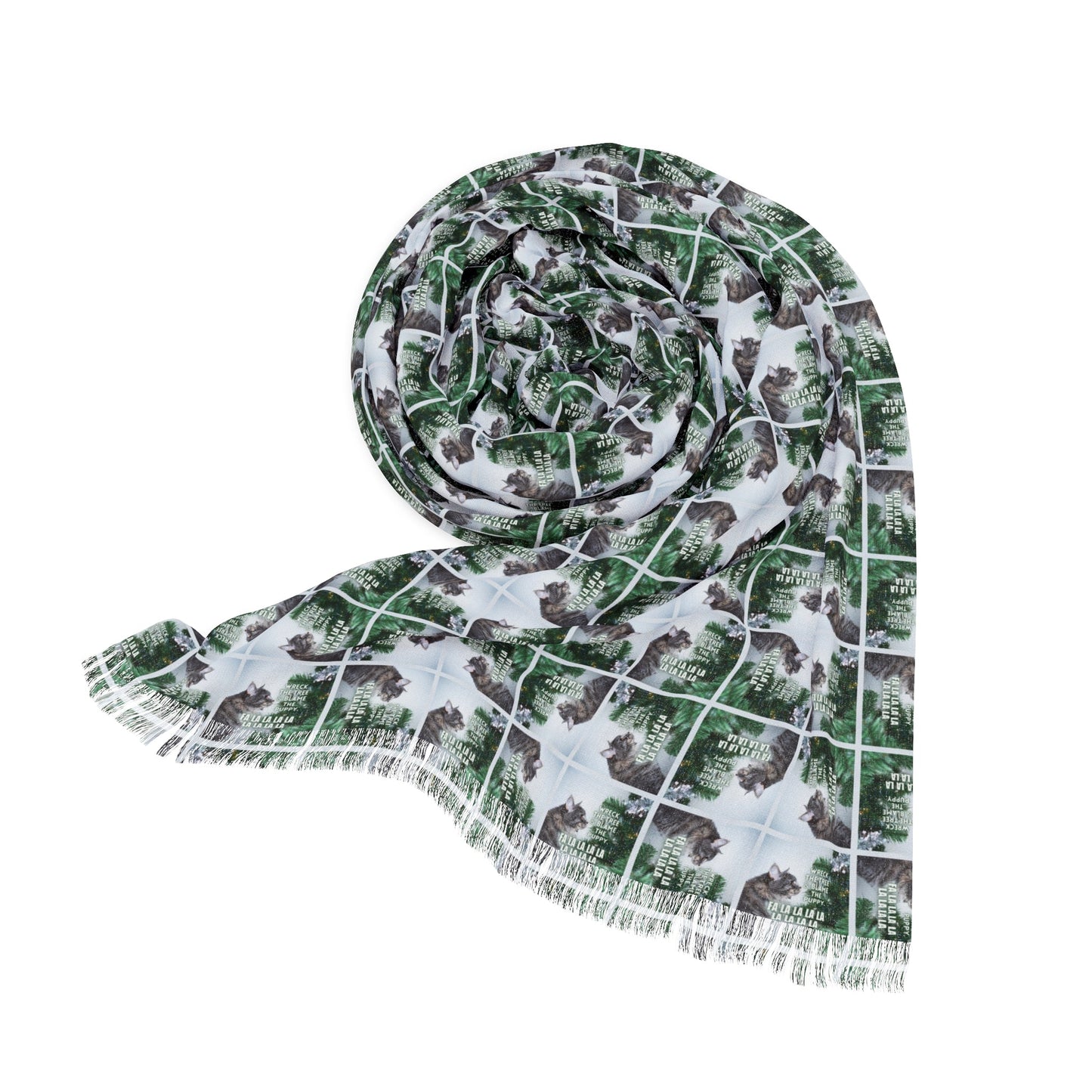 Wreck the Tree Christmas Light Scarf
