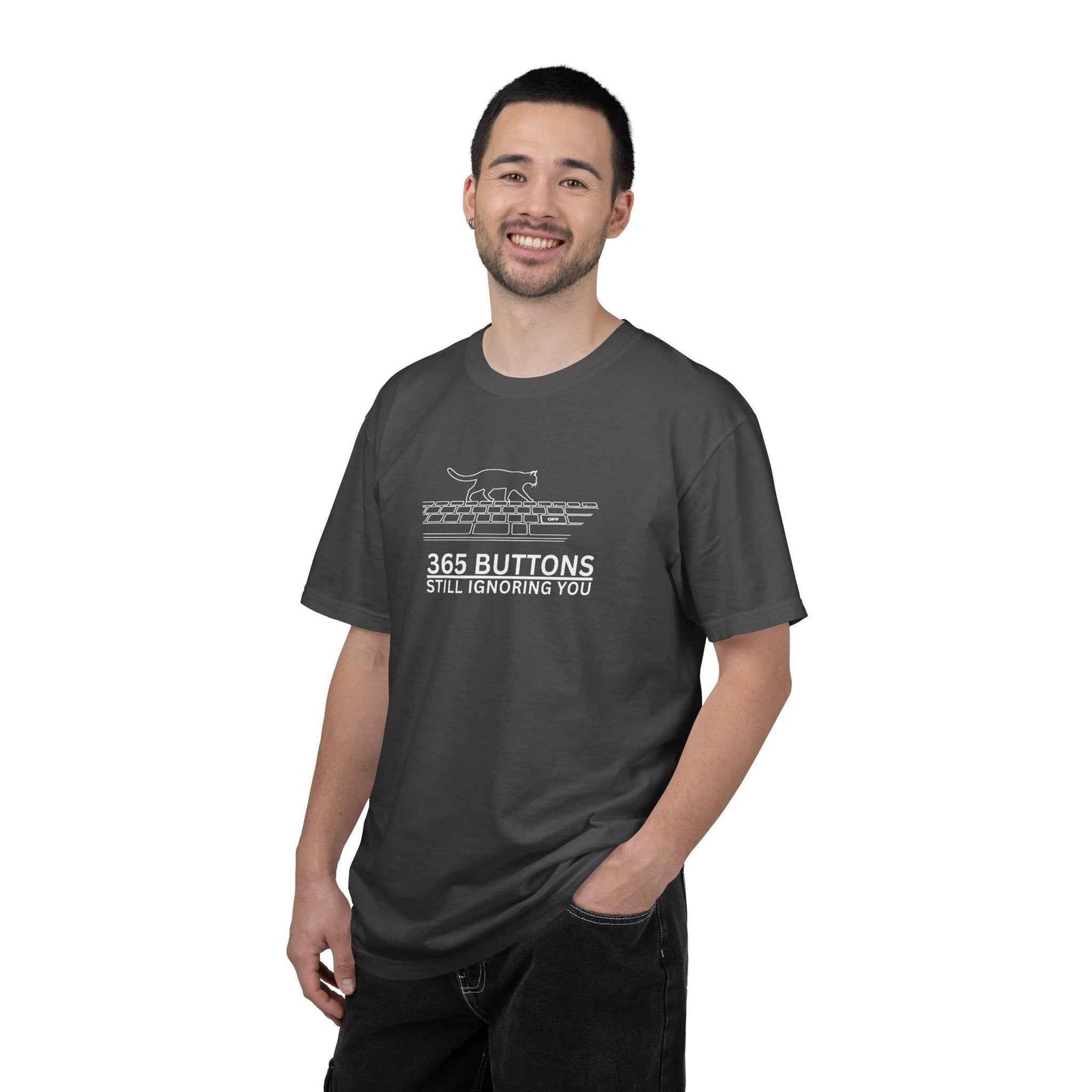 365 Buttons Still Ignoring You – Cat Keyboard T-Shirt