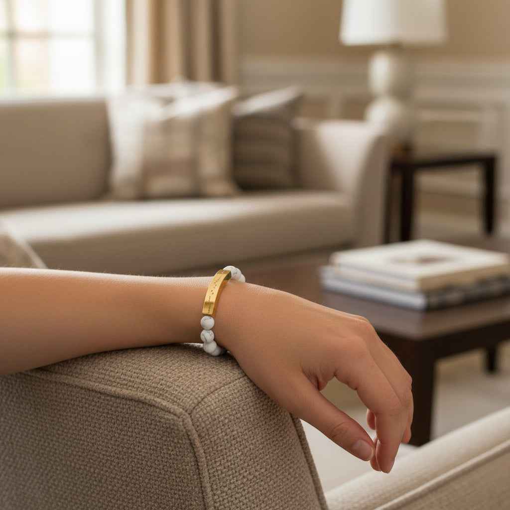 AWARENESS Morse Code Bracelet – Epilepsy Awareness Beaded Bar Bracelet