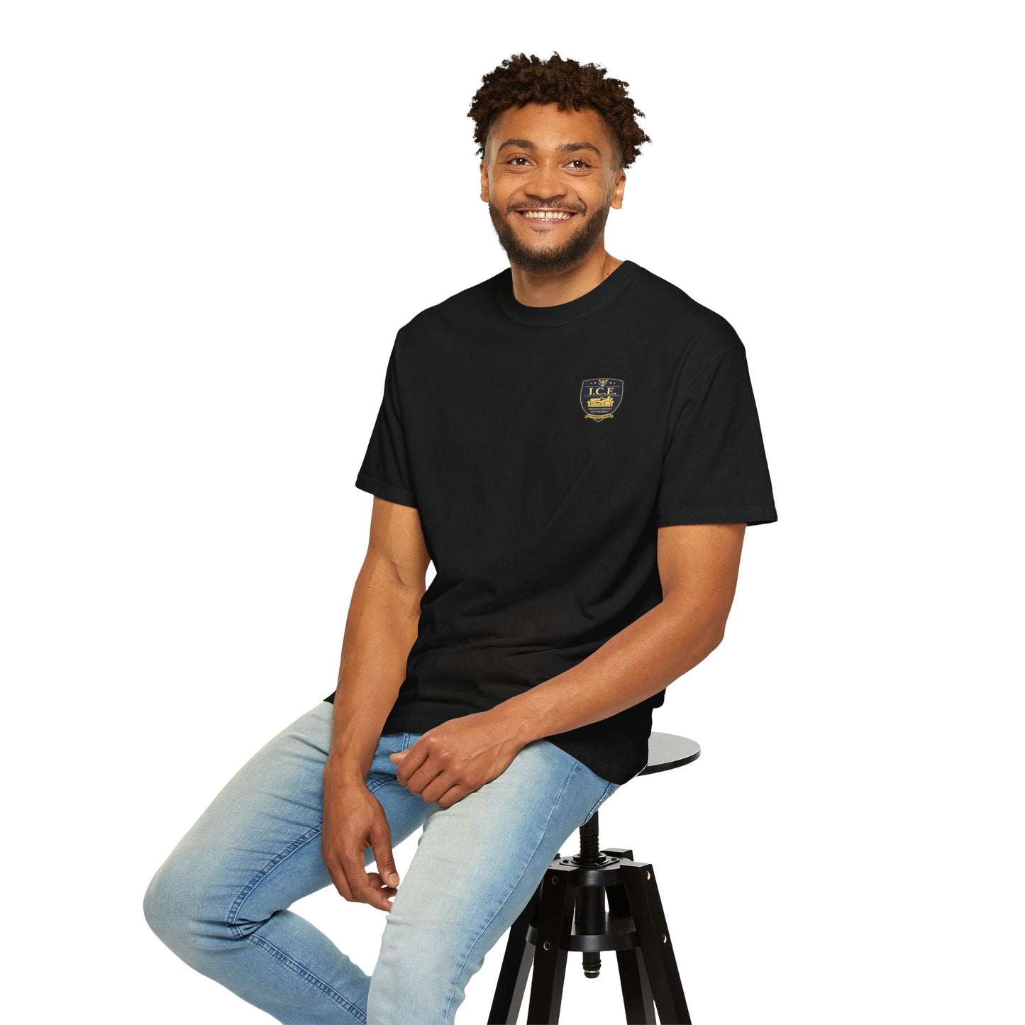 I.C.E. Badge T-Shirt | Institute of Cozy Excellence Parody Tee