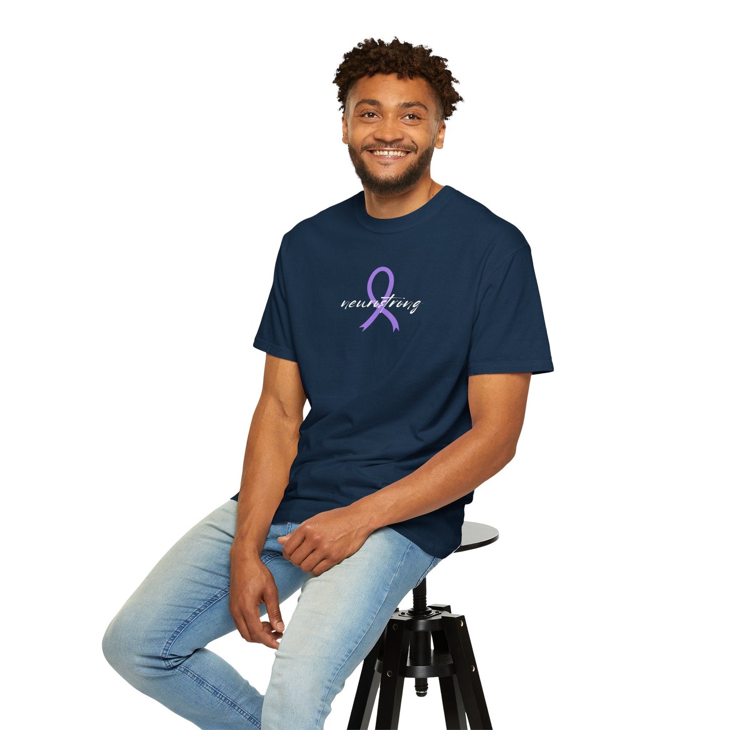 Neurostrong Epilepsy Awareness T-Shirt | Purple Ribbon Tee