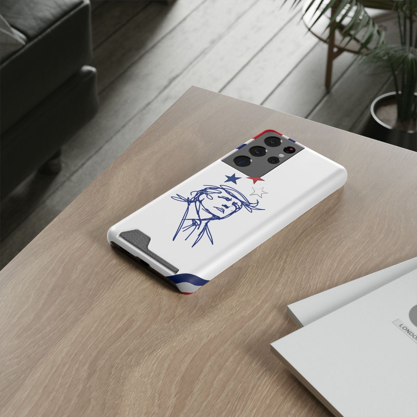 Minimal Line Portrait MagSafe iPhone Case — Say Less Edition