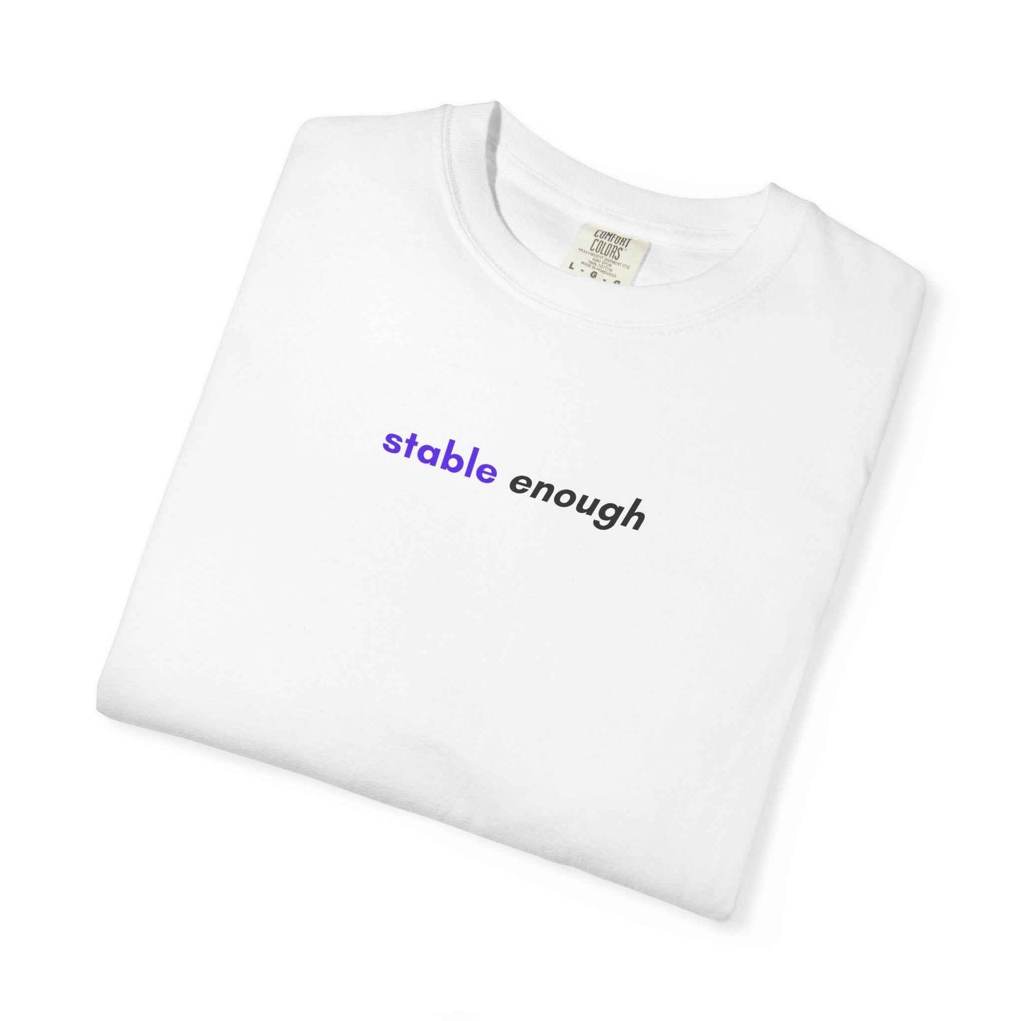 Stable Enough Epilepsy Awareness T-Shirt | Minimal Awareness Tee