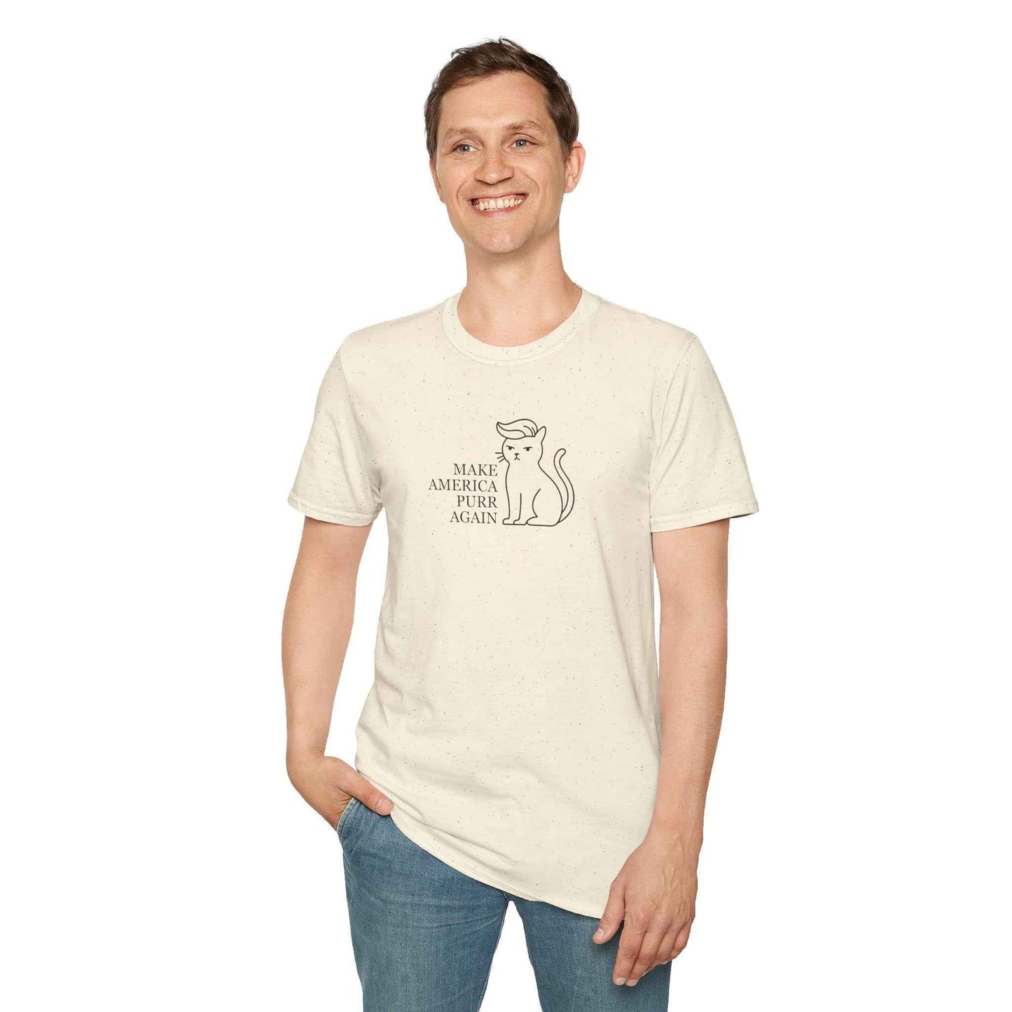 Make America Purr Again T-Shirt – Funny Cat Parody Tee