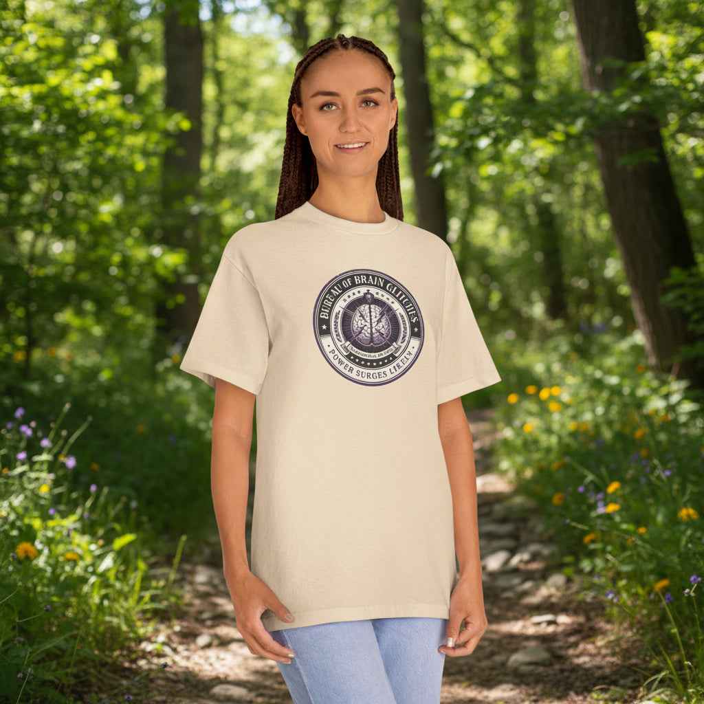 Bureau of Brain Glitches Tee – Power Surges Likely – Epilepsy Awareness Shirt