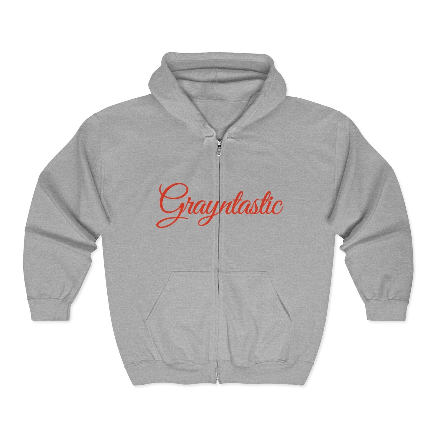 Grayntastic Zip Hoodie for Trendsetters, Cozy Unisex Sweatshirt, Holiday Gift, Casual Wear, Comfortable Layering Piece