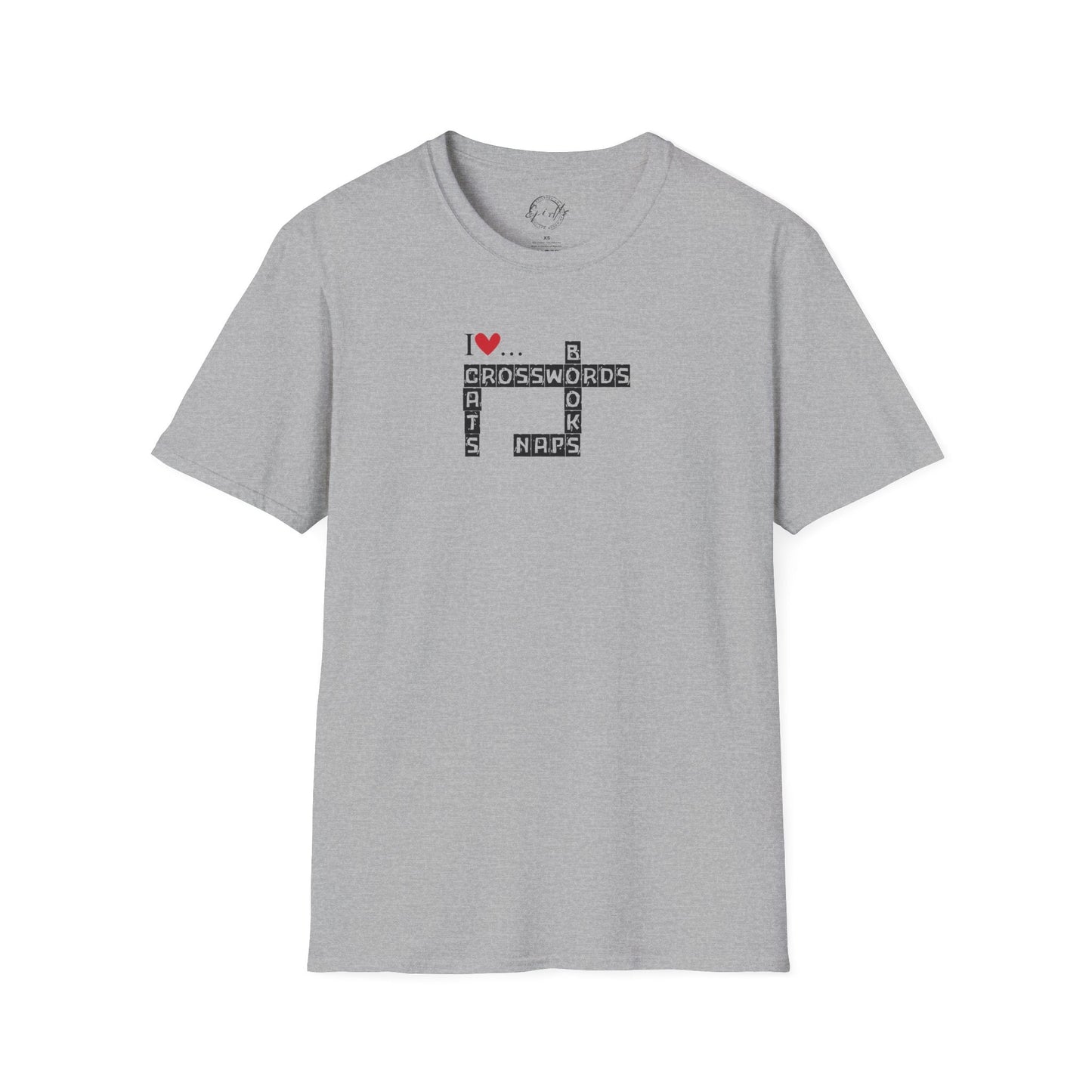 Crosswords and Cats Unisex Softstyle T-Shirt