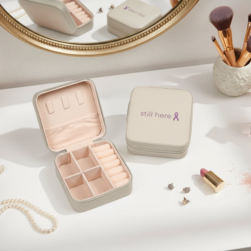 Still Here — Compact Travel Case (Blush)