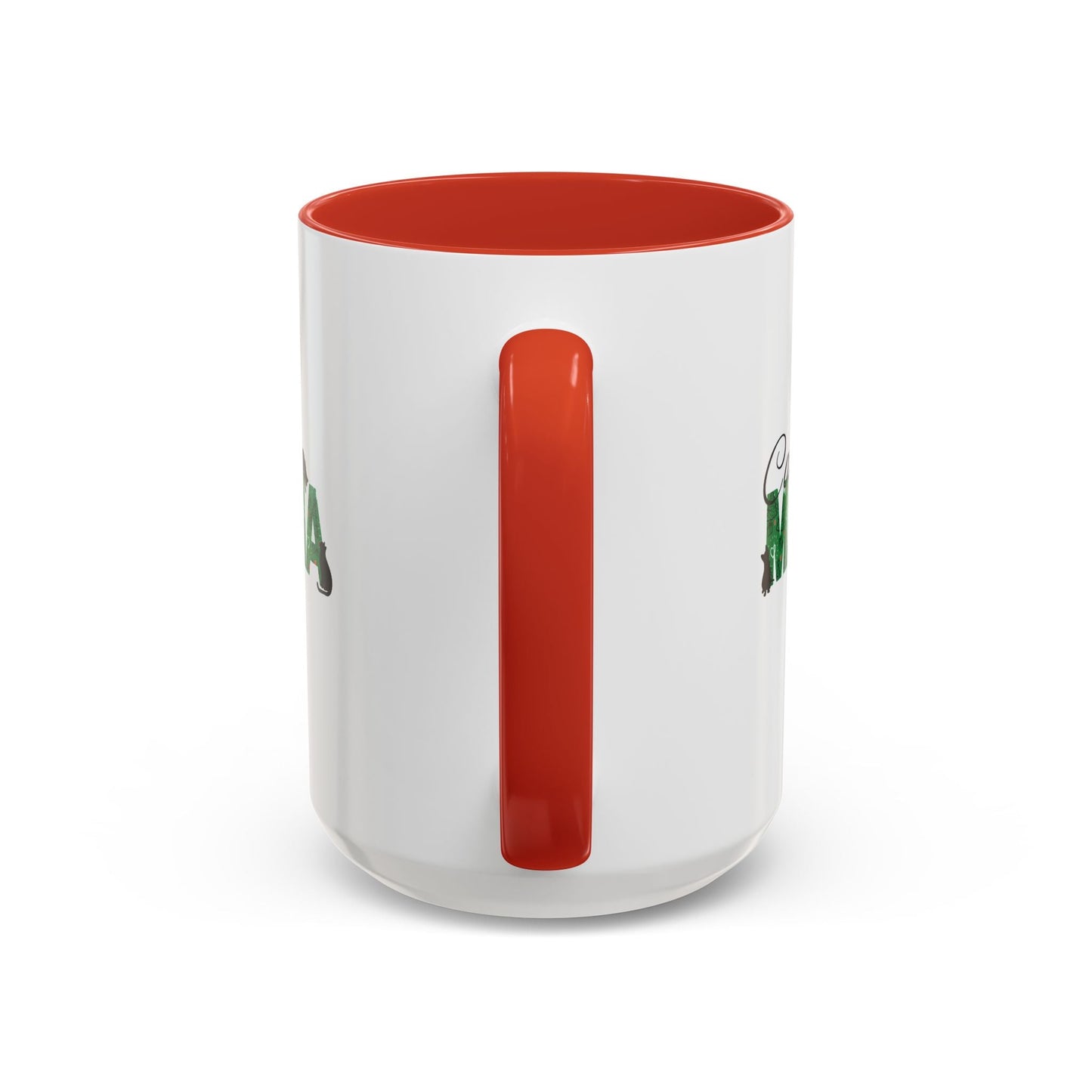 Christmas Cat Mama Accent Coffee Mug (11, 15oz)