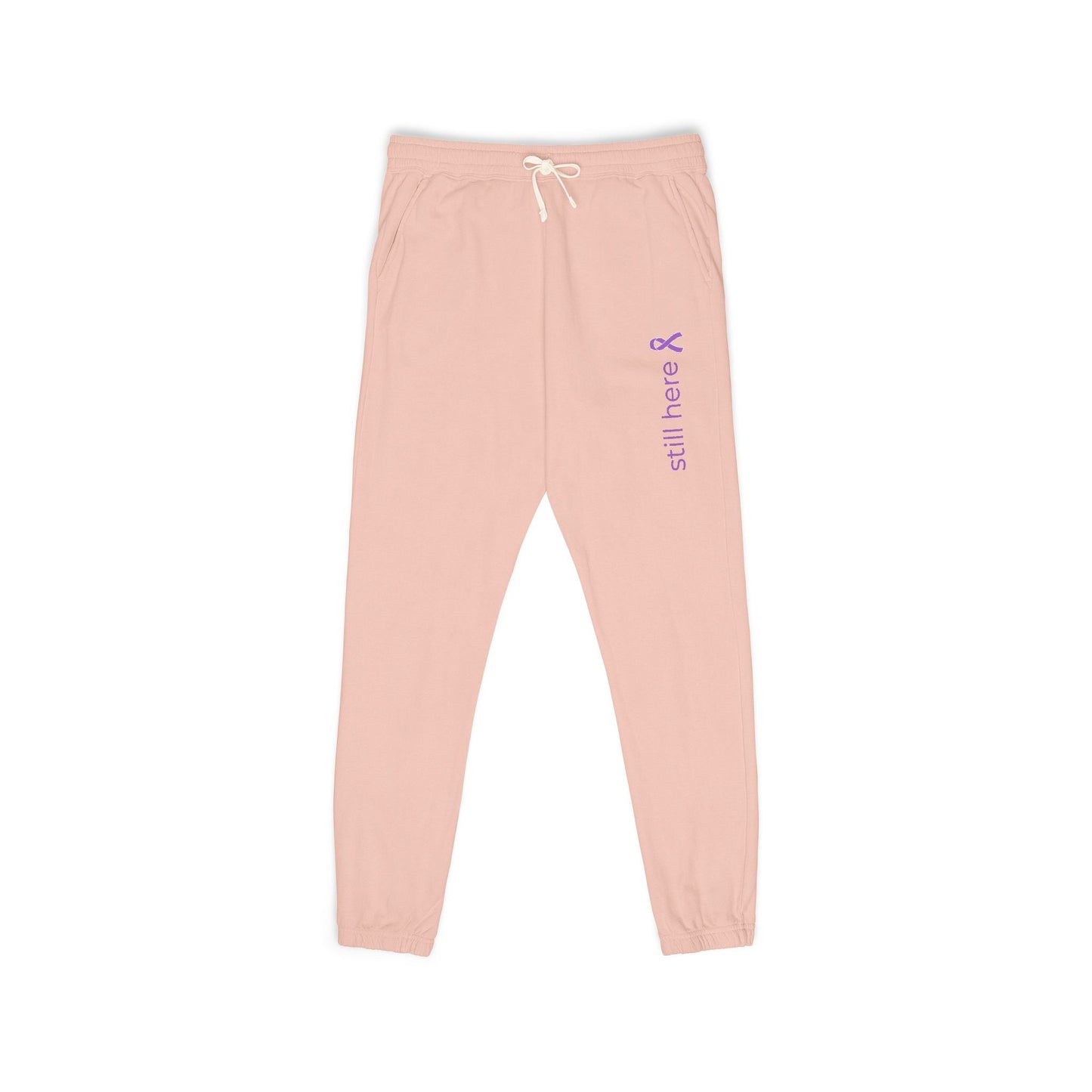Still Here – Unisex Garment-Dyed Fleece Sweatpants