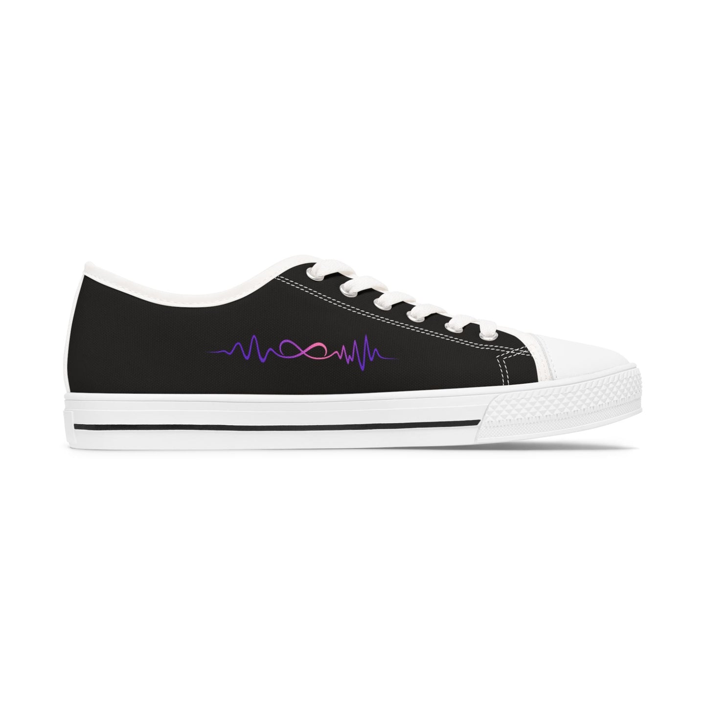 Women’s Low-Top Sneakers – My Own Frequency Epilepsy Awareness Design