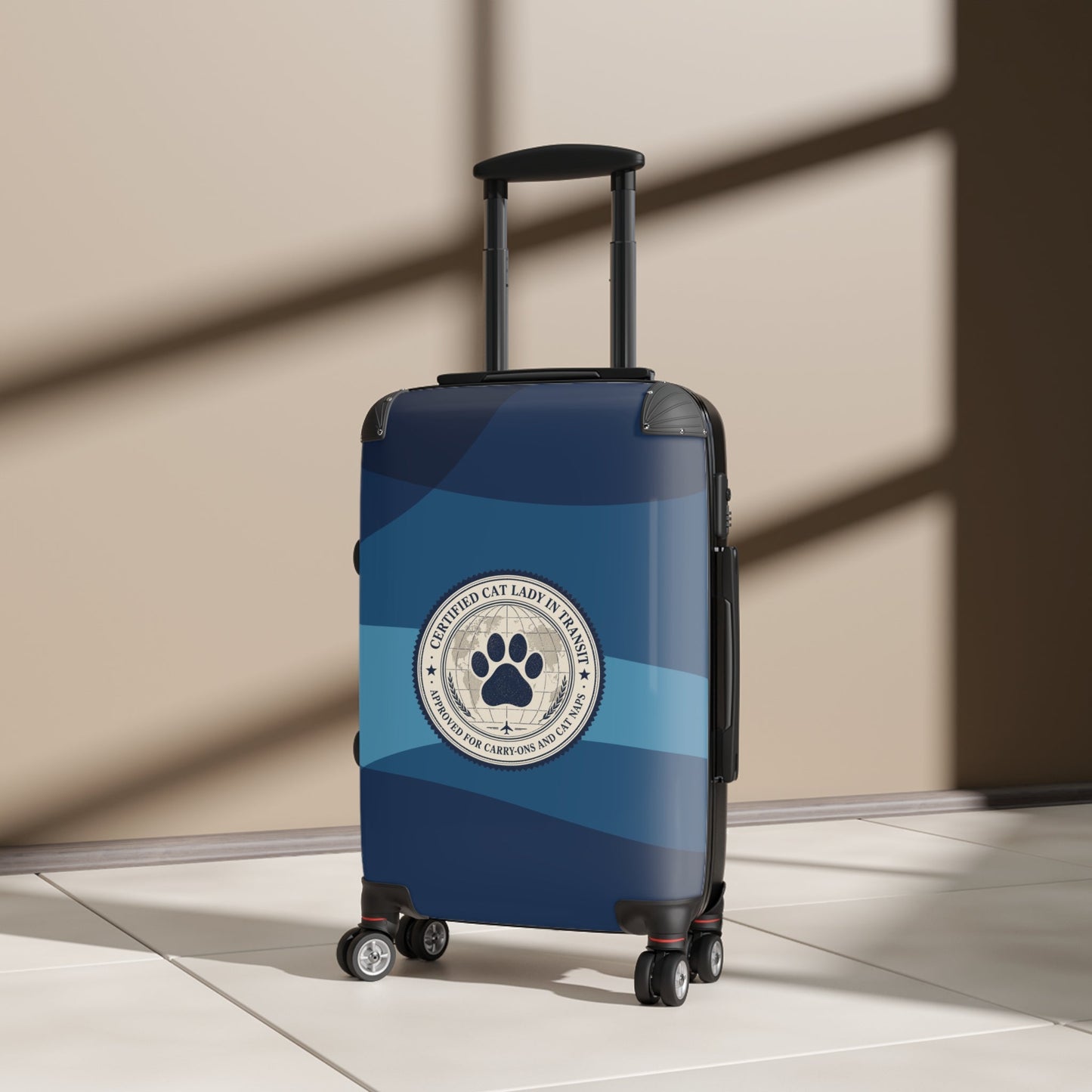 Certified Cat Lady in Transit – Hard-Shell Suitcase