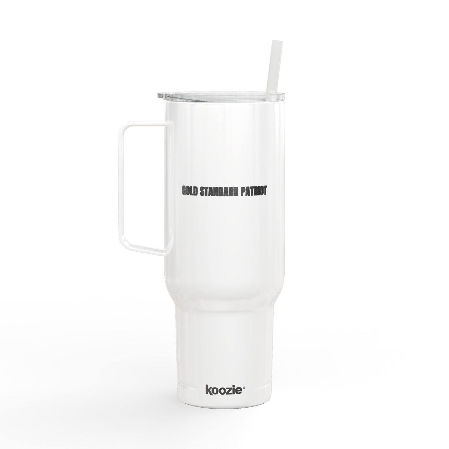 Gold Standard Patriot 40oz Insulated Tumbler – Engraved Travel Mug with Handle