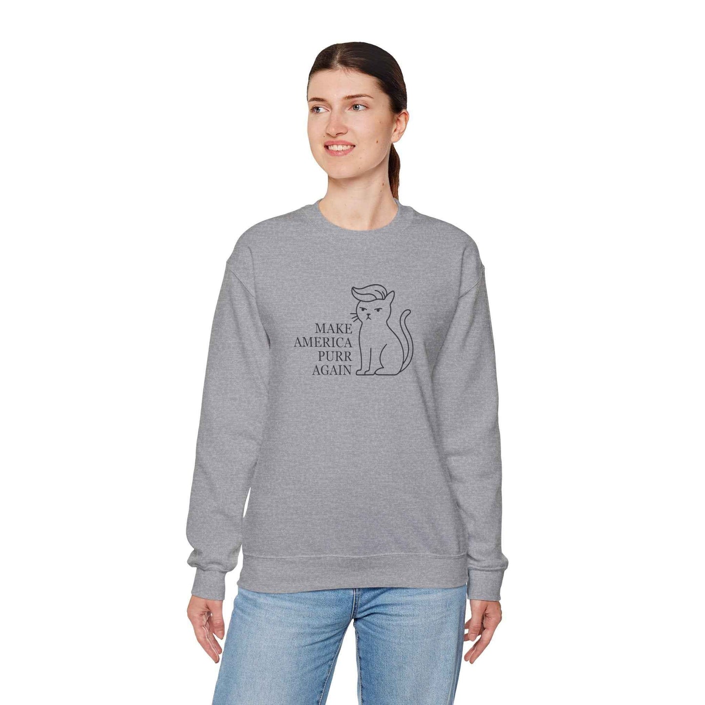 “Make America Purr Again” Parody Cat Sweatshirt