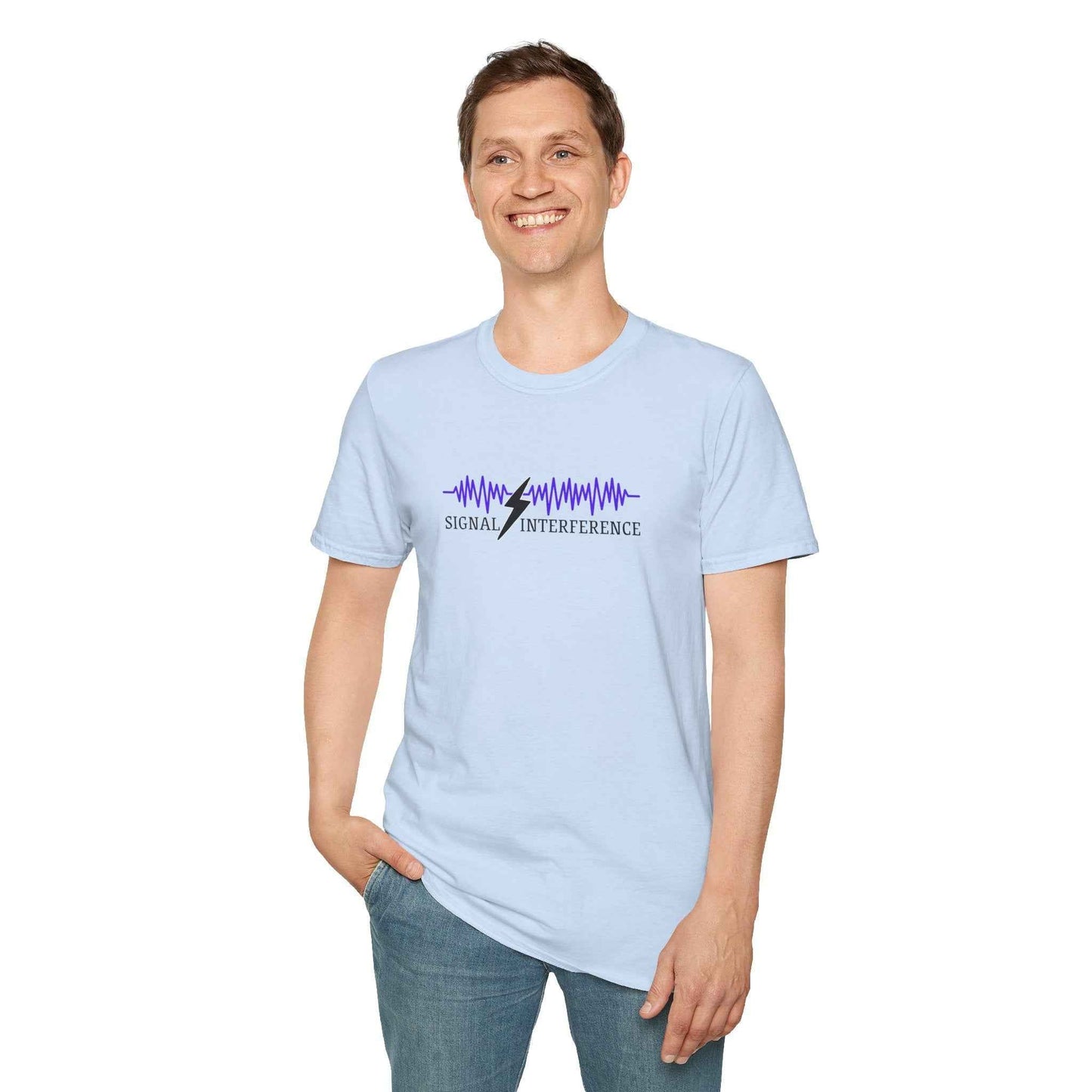 Signal Interference Tee — Quiet Static, Visible Spark
