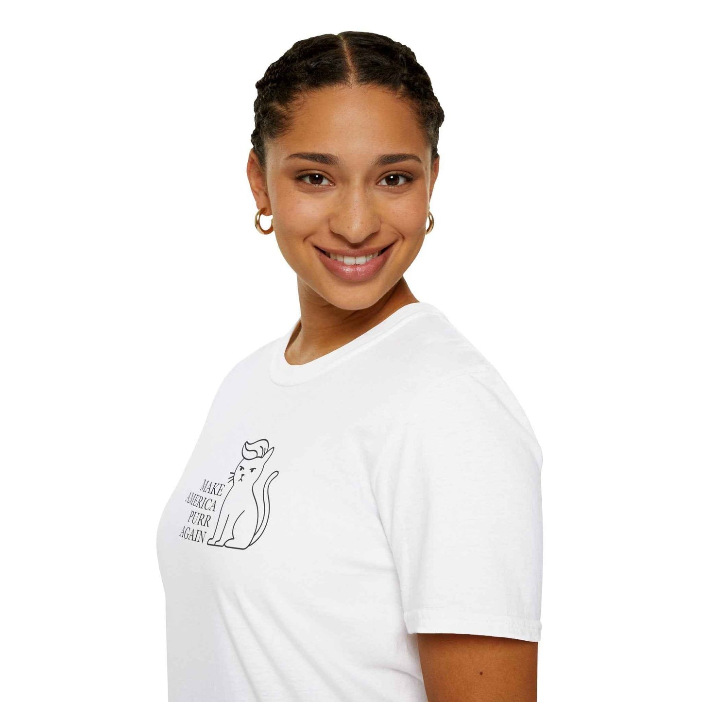 Make America Purr Again T-Shirt – Funny Cat Parody Tee