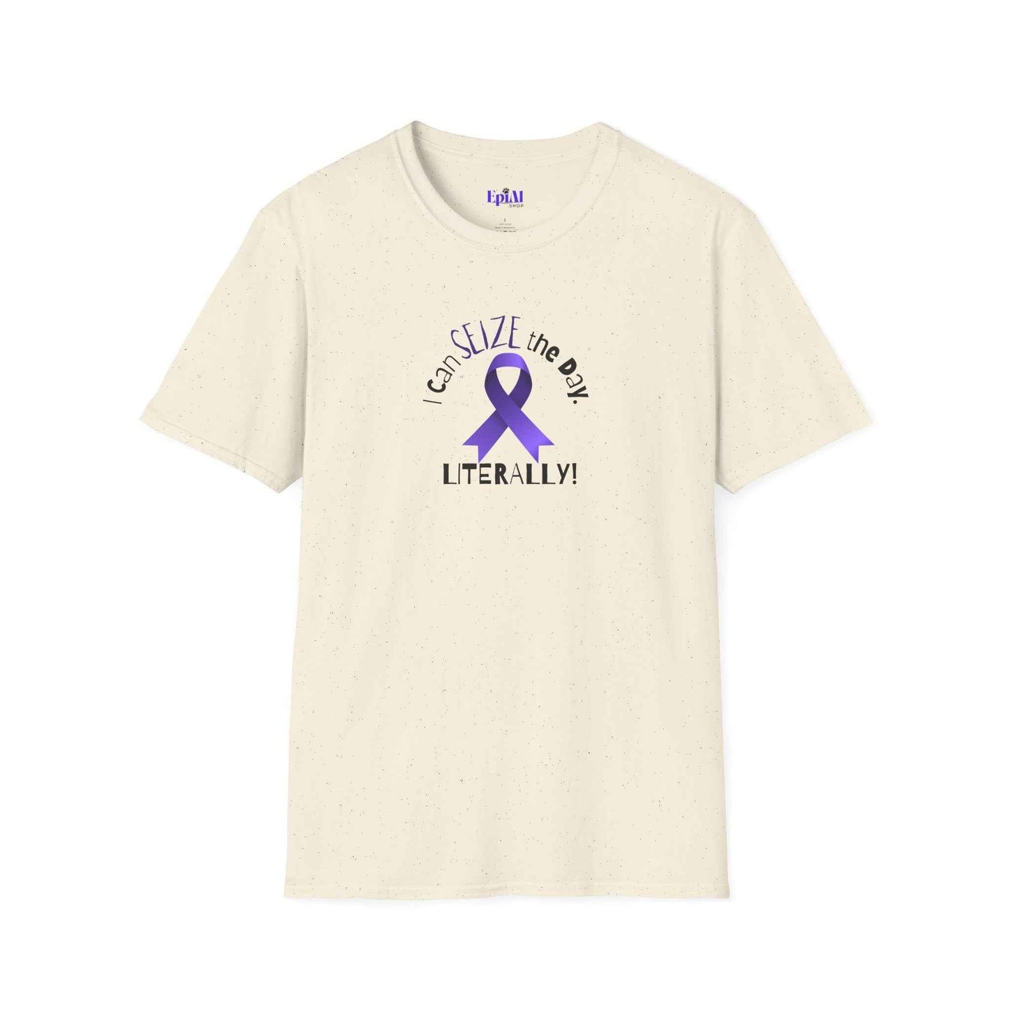 “I Can SEIZE the Day — Literally!” Epilepsy Awareness Pin Button (3")
