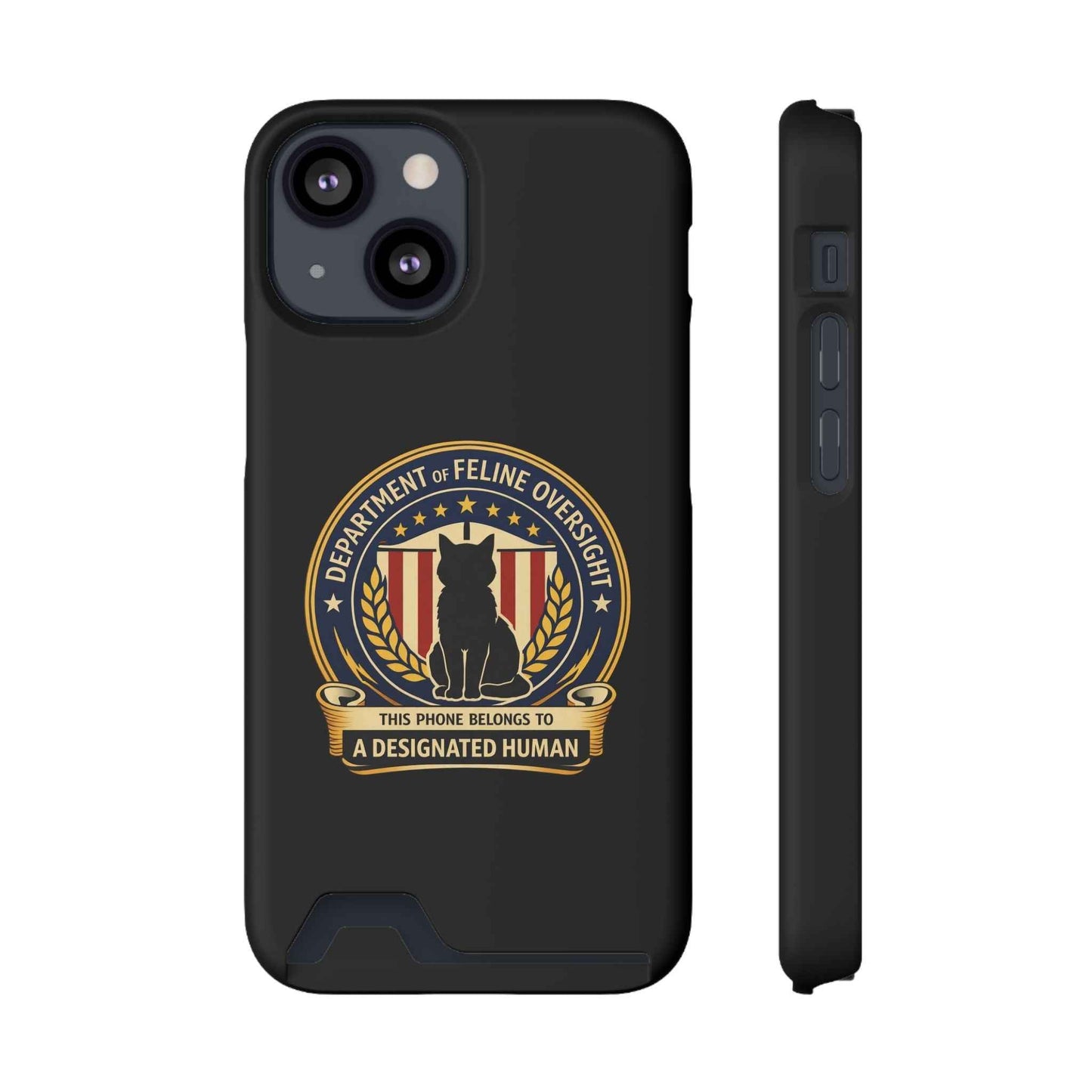 Department of Feline Oversight MagSafe iPhone Case — Designated Human Edition