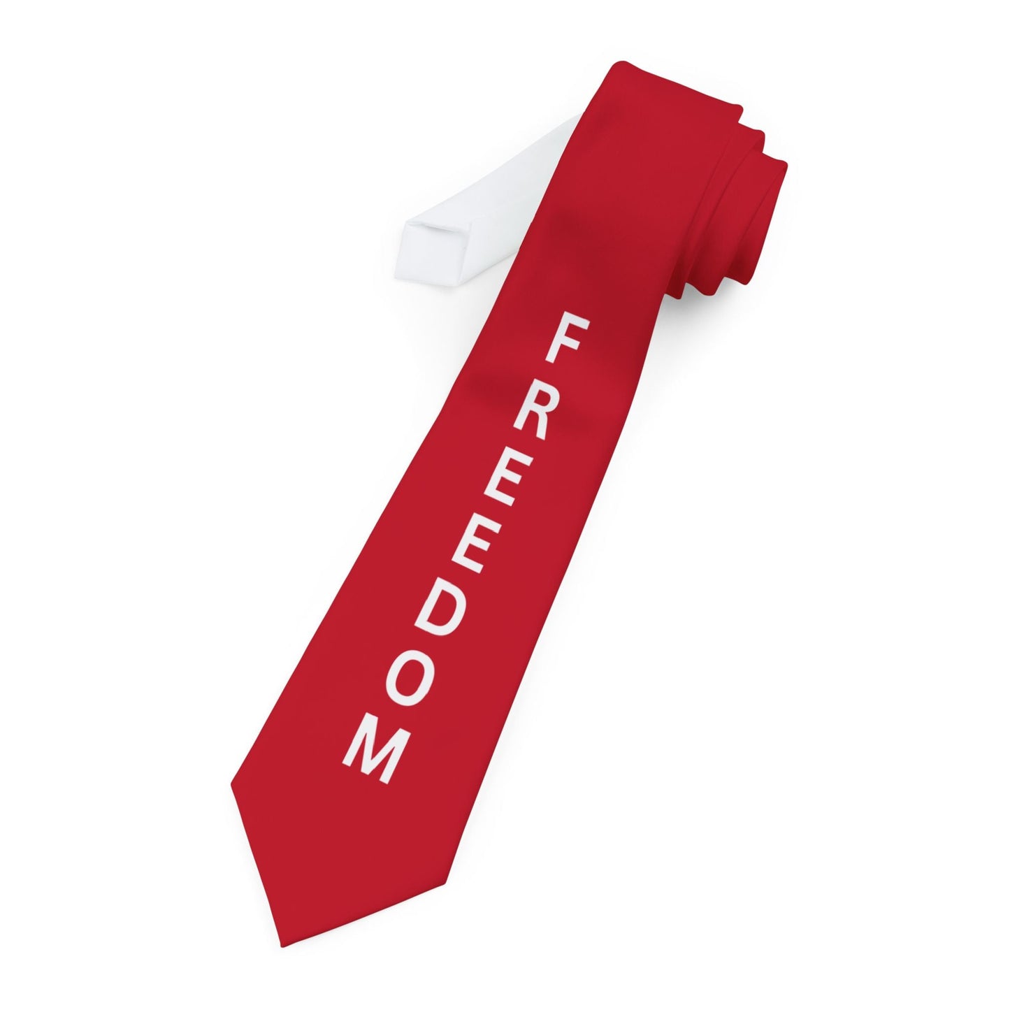 Bold Red Freedom Necktie – Patriotic Statement Accessory
