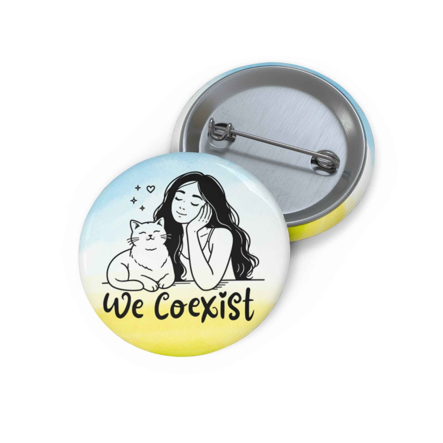 We Coexist Pinback Button