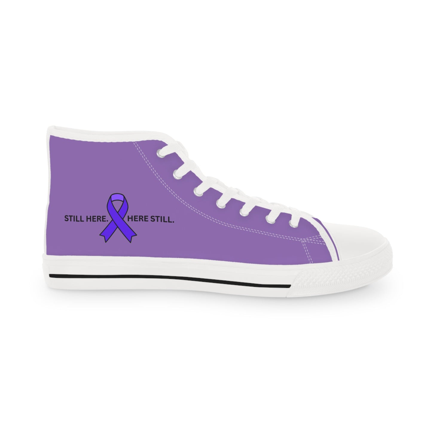 Still Here. Here Still. Men’s High-Top Sneakers – Epilepsy Awareness