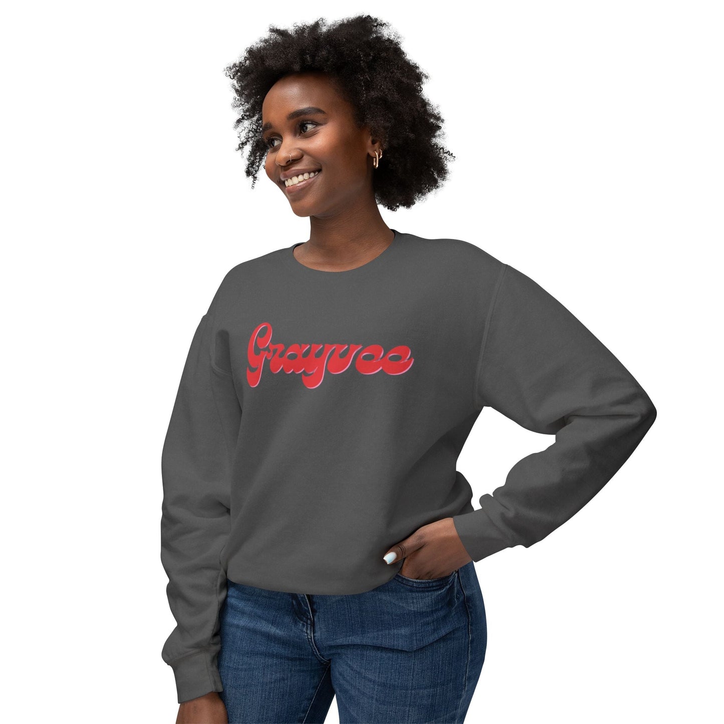 Unisex Lightweight Crewneck Sweatshirt "Grayvee"