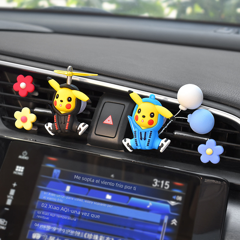 Pikachu Car Air Freshener Clip for Cute Interior Decor