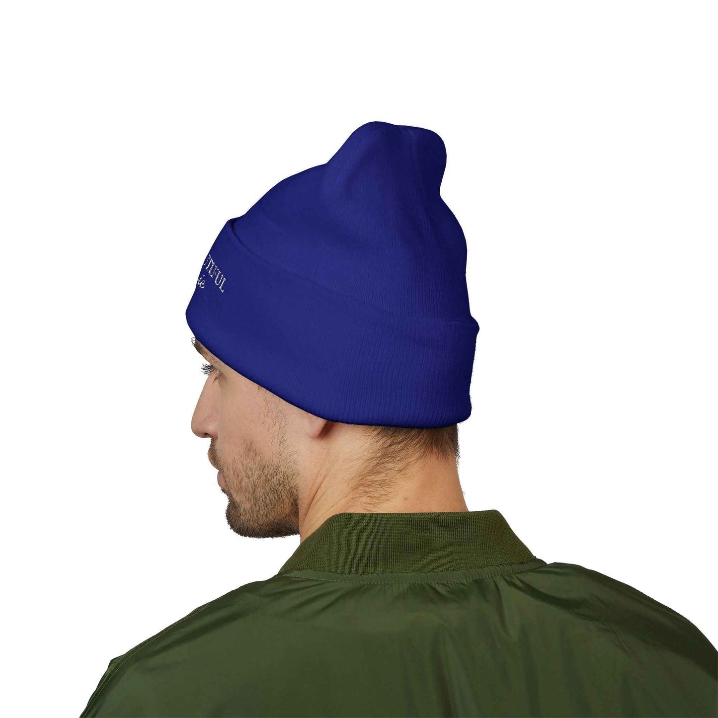 Big Beautiful Beanie — Embroidered Cuffed Knit Hat