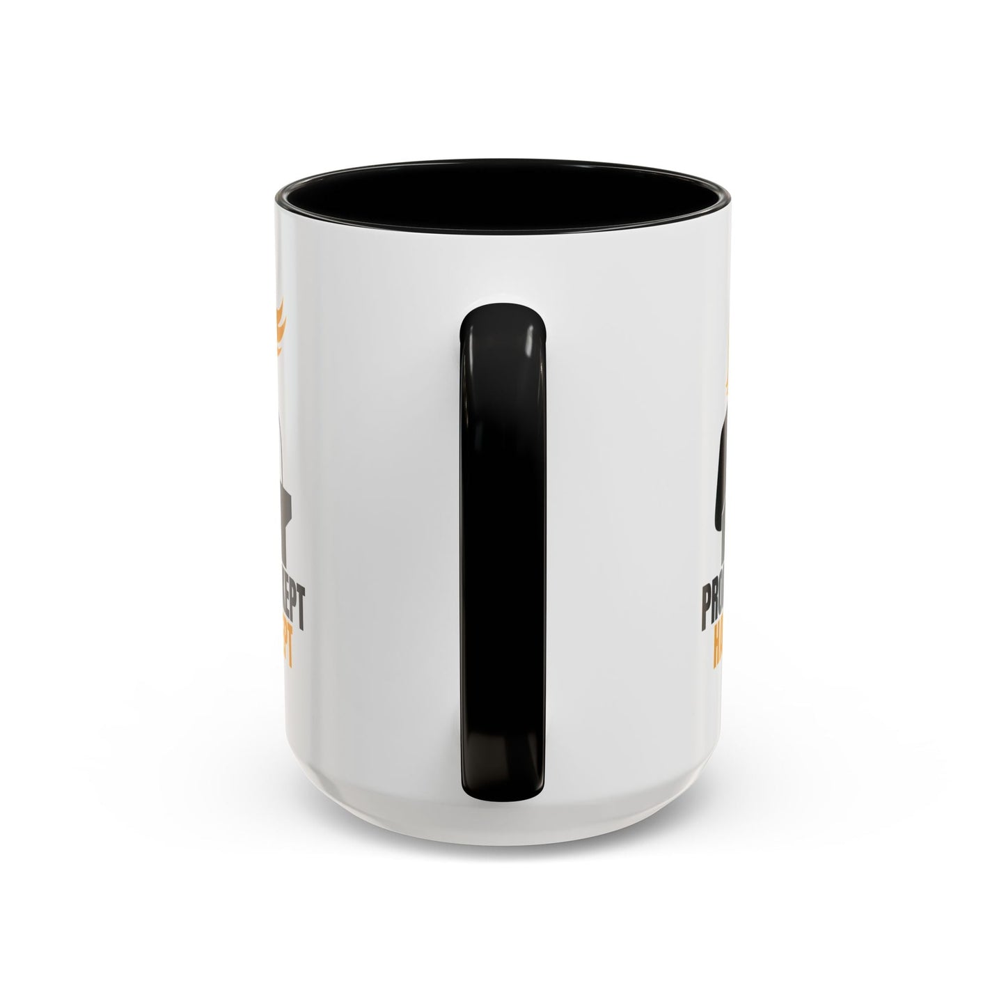 Promises Kept, Hair Swept — Two-Tone Coffee Mug (Political Parody)