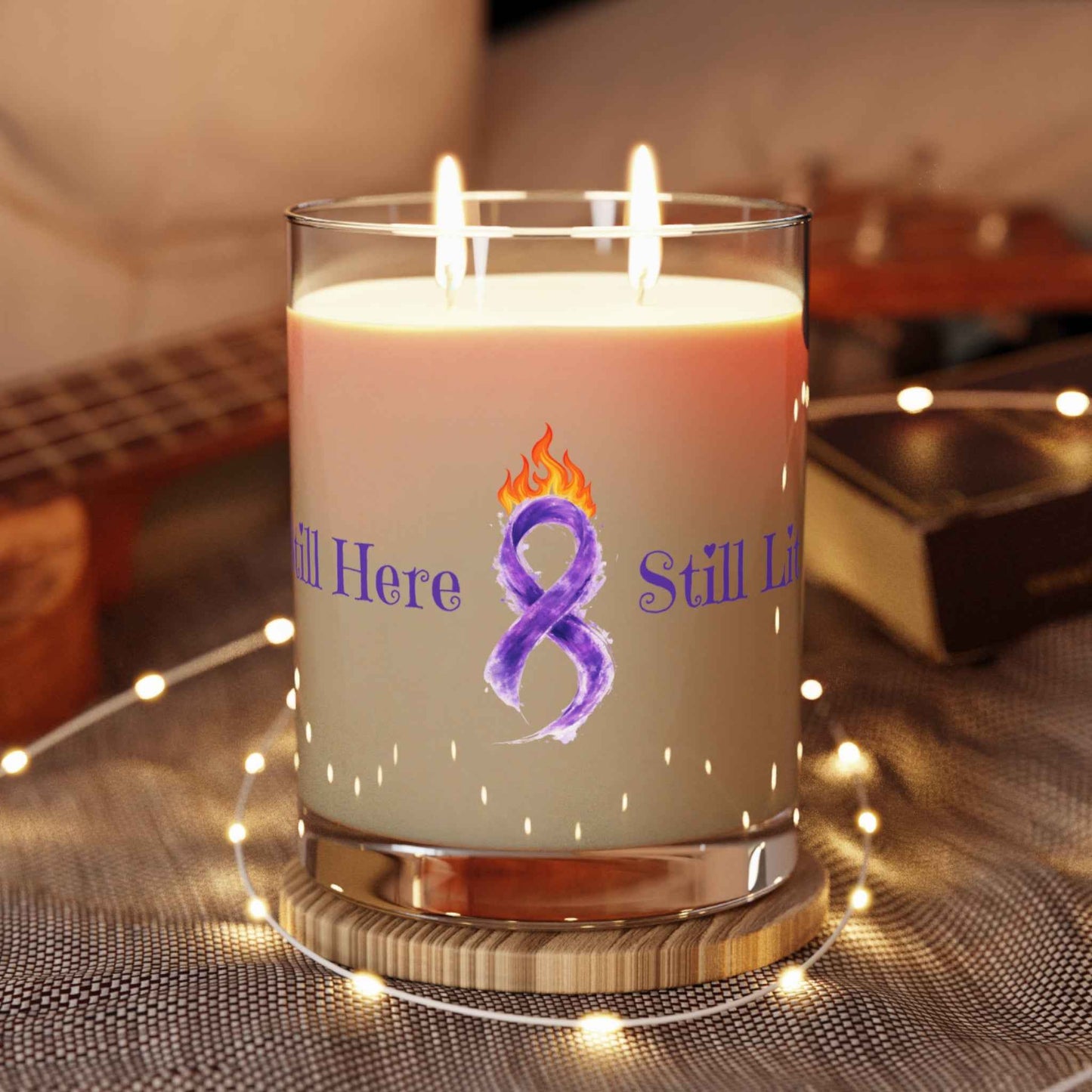 Still Here, Still Lit – Epilepsy Awareness Soy Candle (11oz)