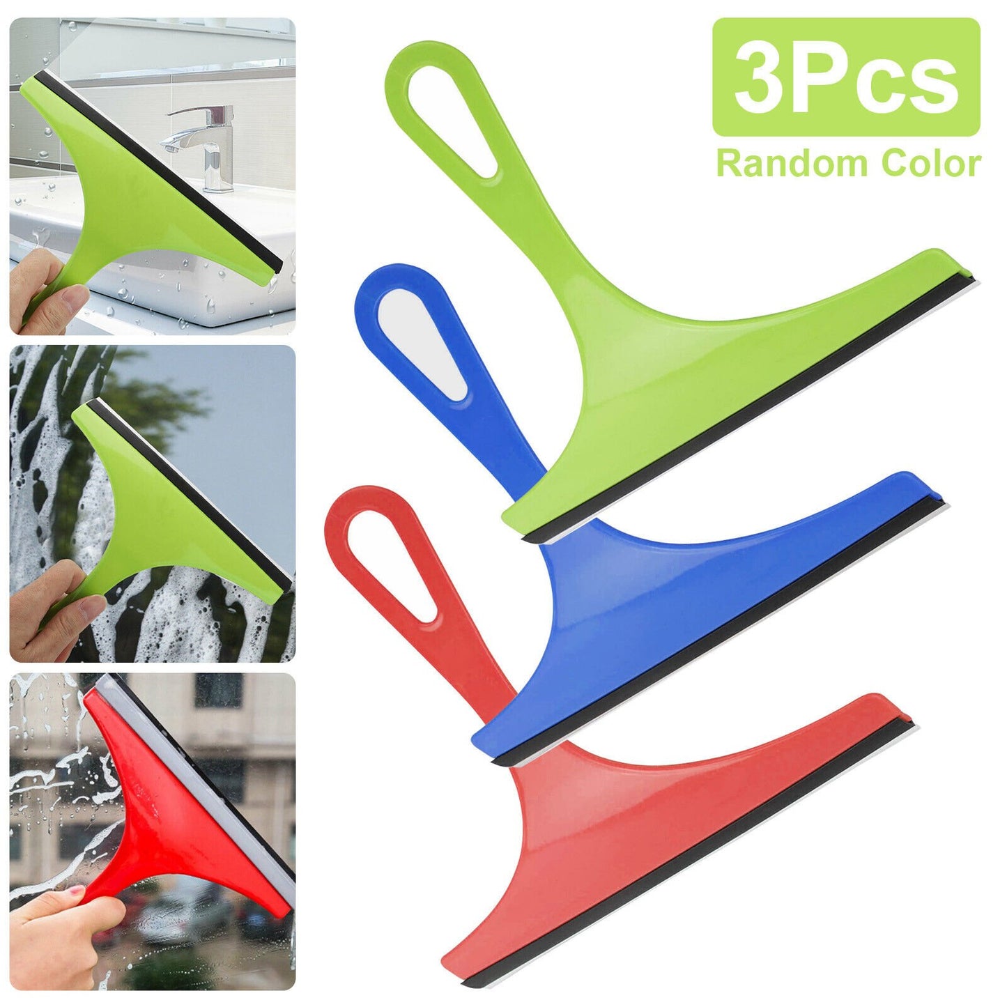 3X Glass Window Wiper Cleaner for Home and Car Use