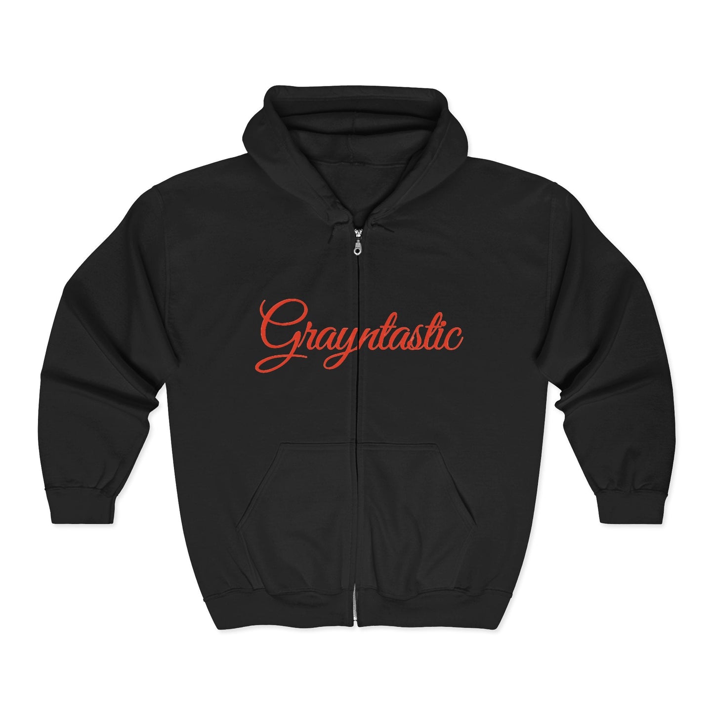Grayntastic Zip Hoodie for Trendsetters, Cozy Unisex Sweatshirt, Holiday Gift, Casual Wear, Comfortable Layering Piece
