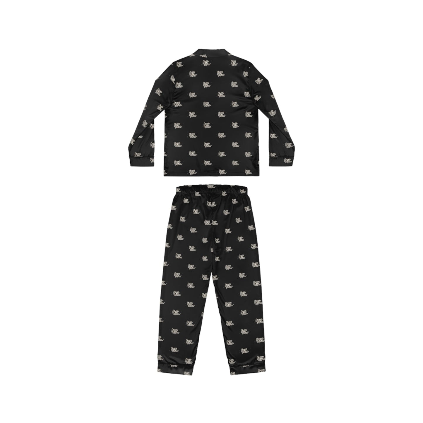 Gray Vibes Elegant Women's Satin Pajamas Set - Soft & Stylish Sleepwear