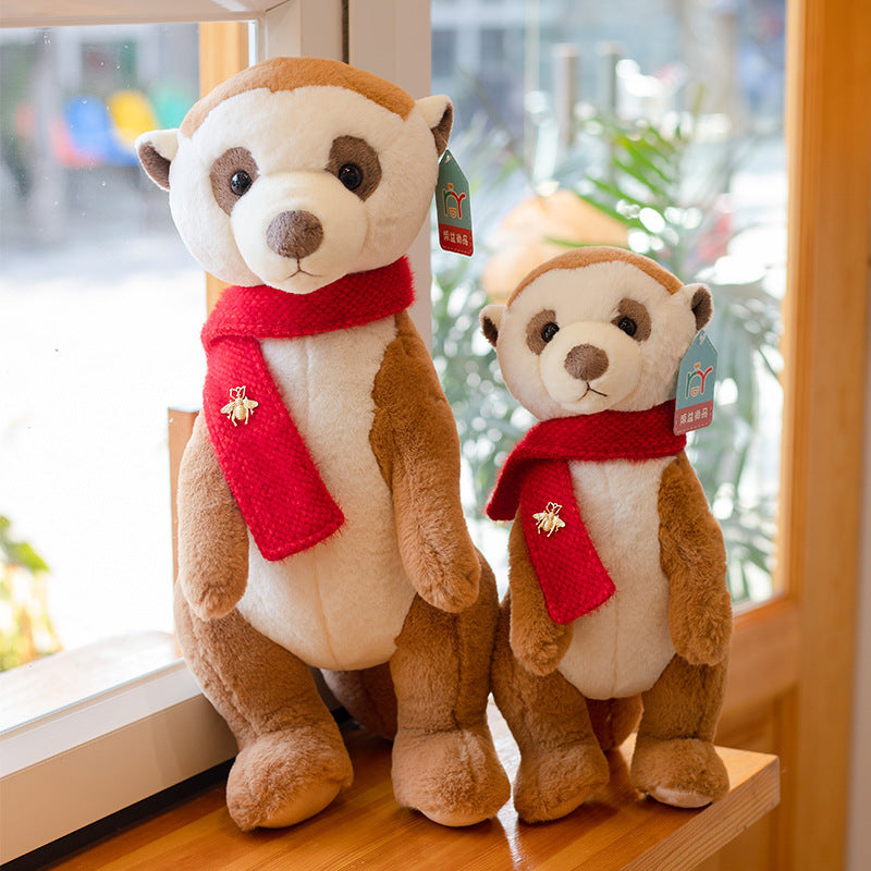 Cute Plush Toy Mongoose Simulation Animal Parent-Child Doll
