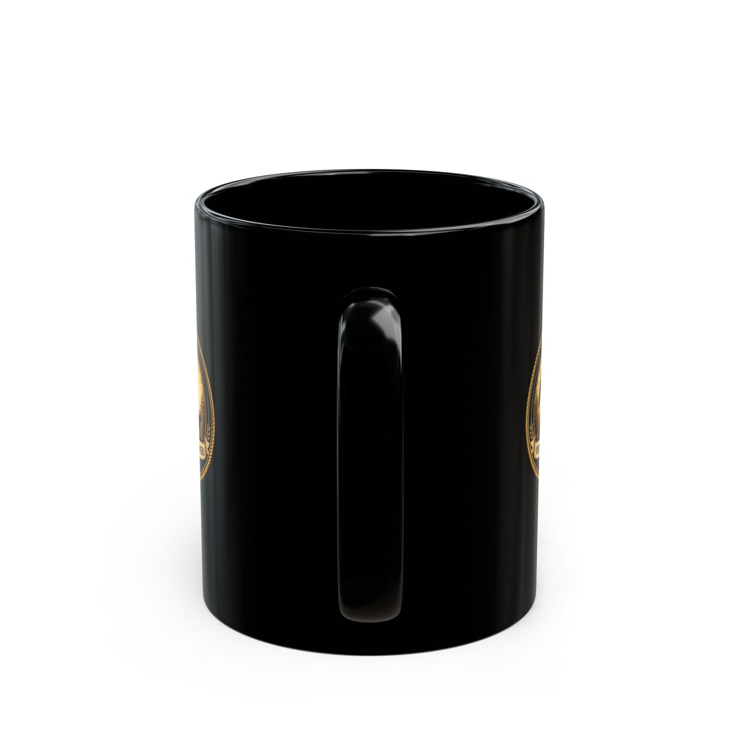 Very Rare. Seen Often. Black Ceramic Coffee Mug