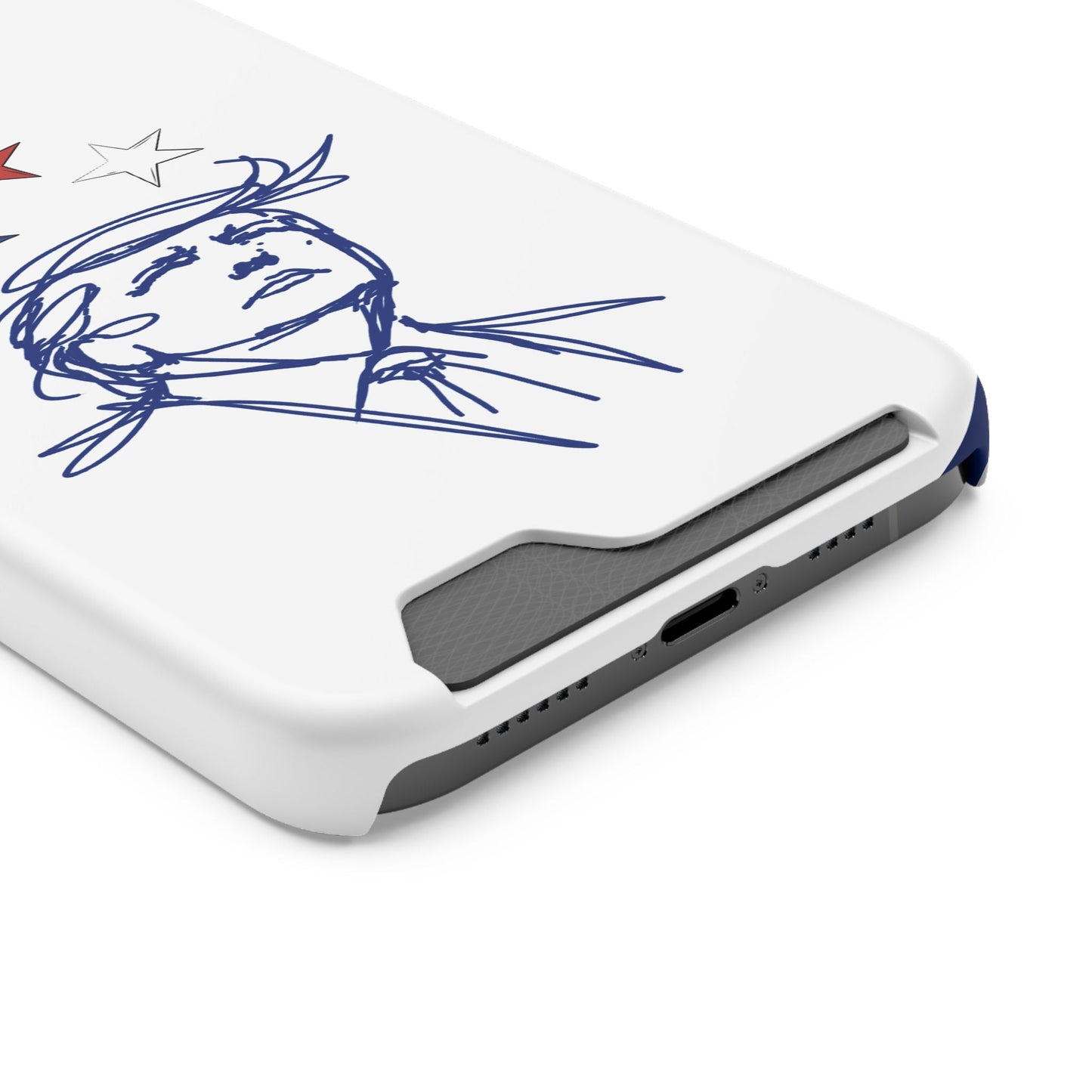 Minimal Line Portrait MagSafe iPhone Case — Say Less Edition